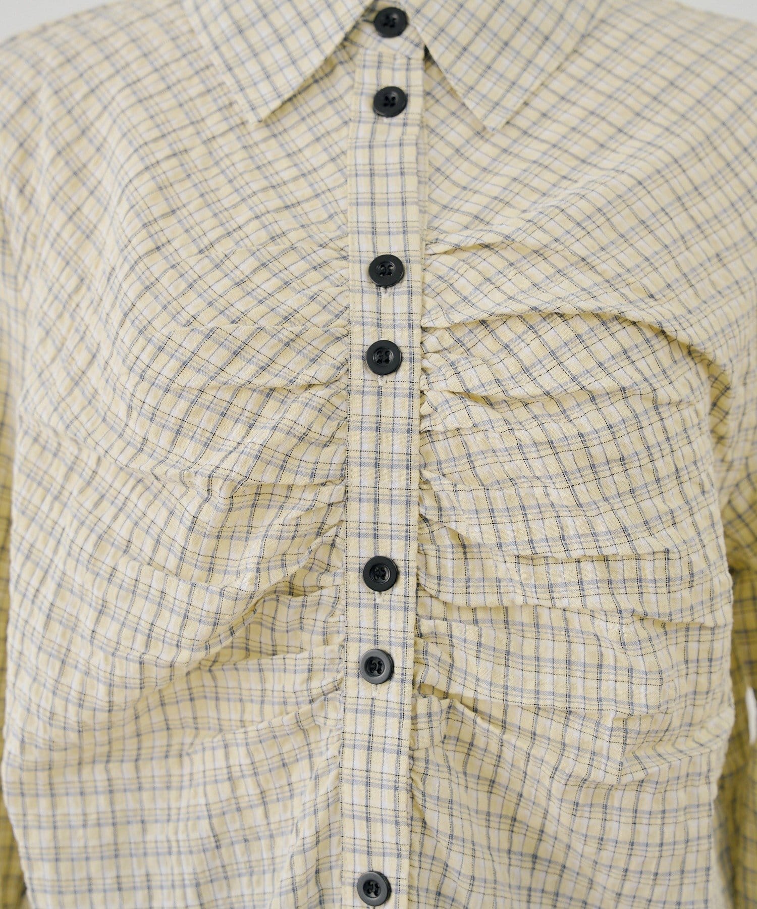 NICE CLAUP / OLIVE des OLIVE OUTLET(ナイスクラップ  / オリーブ デ オリーブ アウトレット) 【ANOTHER BRANCH】チェックギャザーブラウス