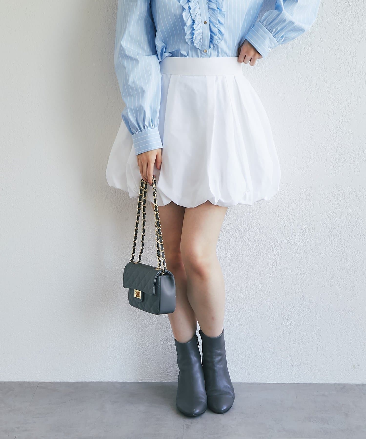 La boutique BonBon(ラブティックボンボン) タフタバルーンminiスカート