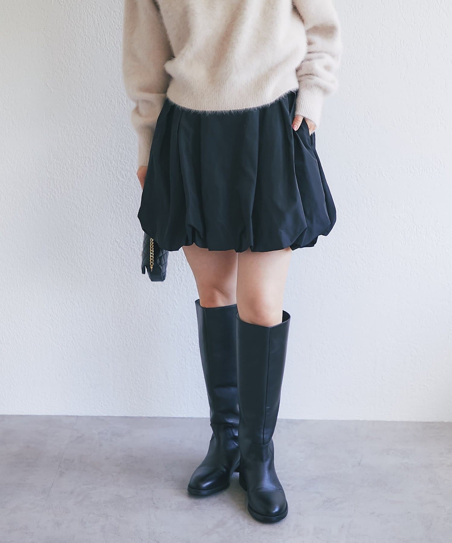 La boutique BonBon(ラブティックボンボン) タフタバルーンminiスカート
