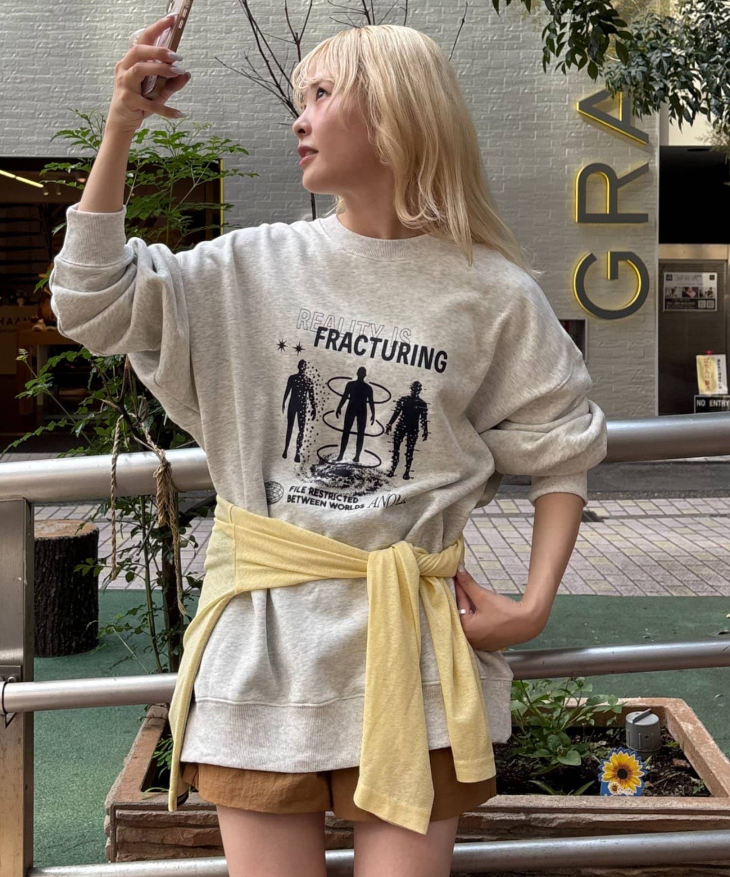CIAOPANIC TYPY(チャオパニックティピー) ヒューマングラフィック裏毛スウェット