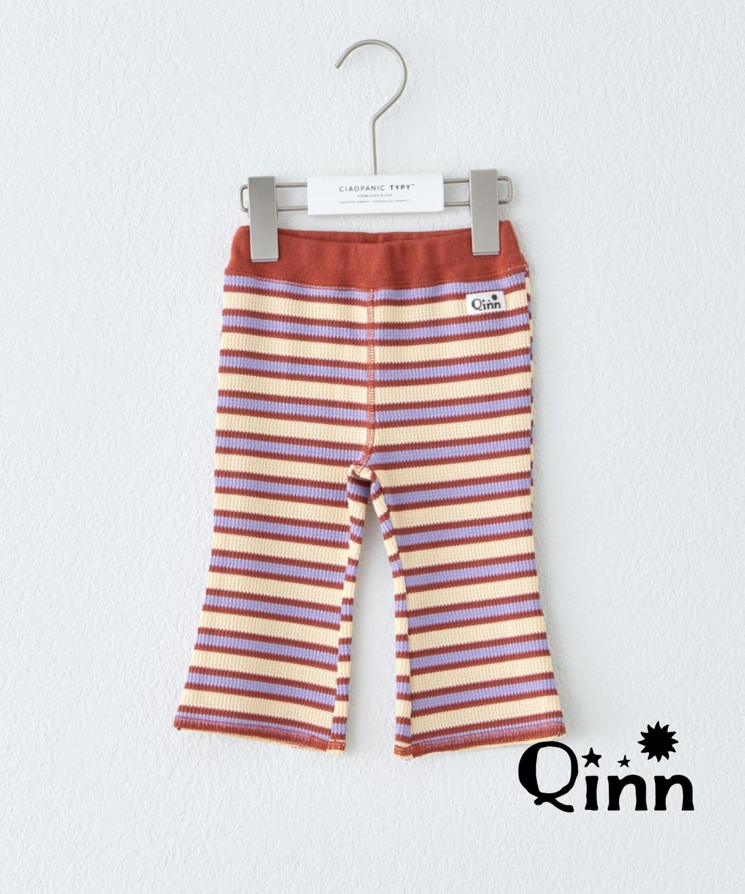 CIAOPANIC TYPY(チャオパニックティピー) 【KIDS】Qinnワッフルボーダーレギンス