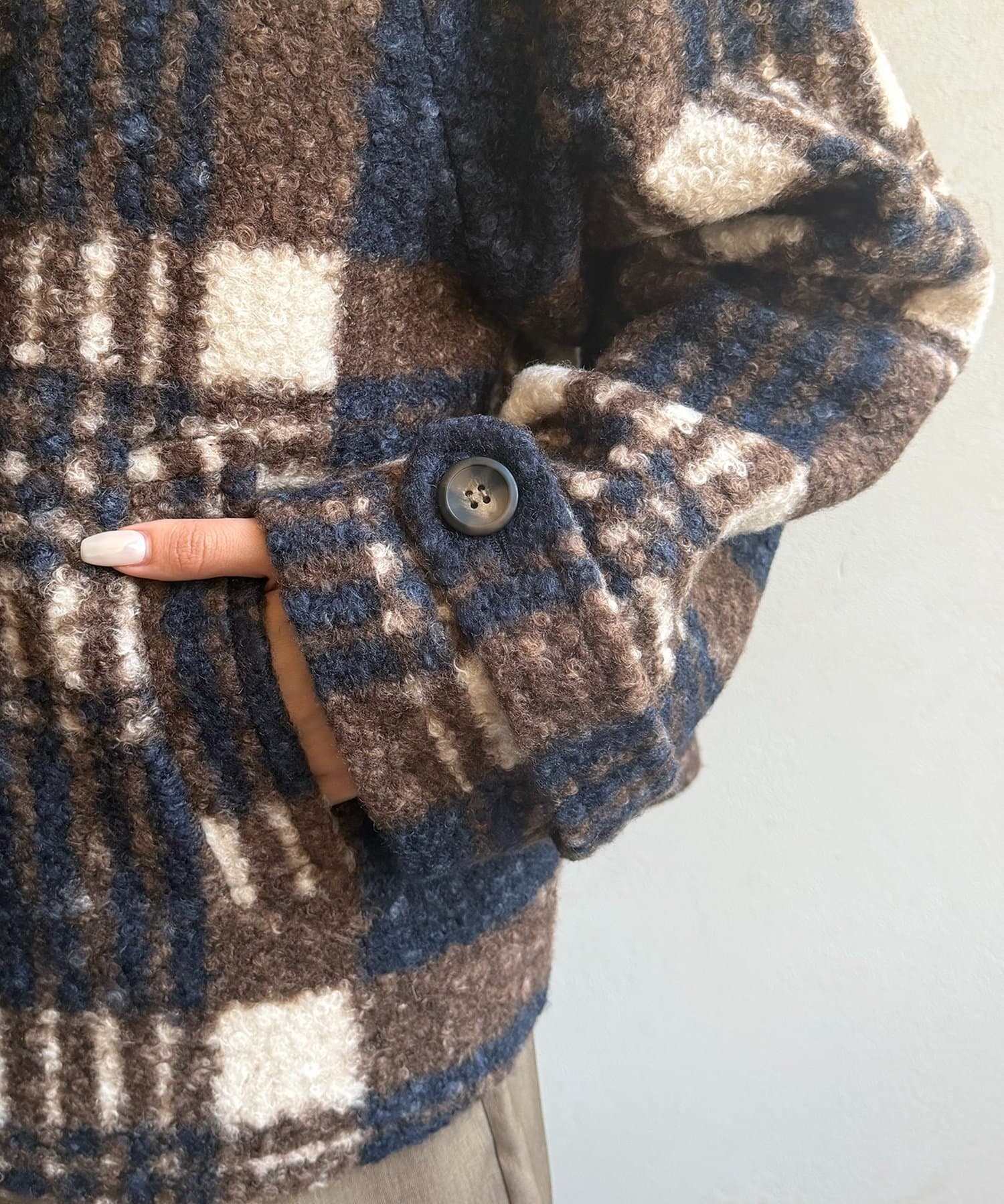 Thevon.(ゼヴォン) リングボアスタンドネックコート