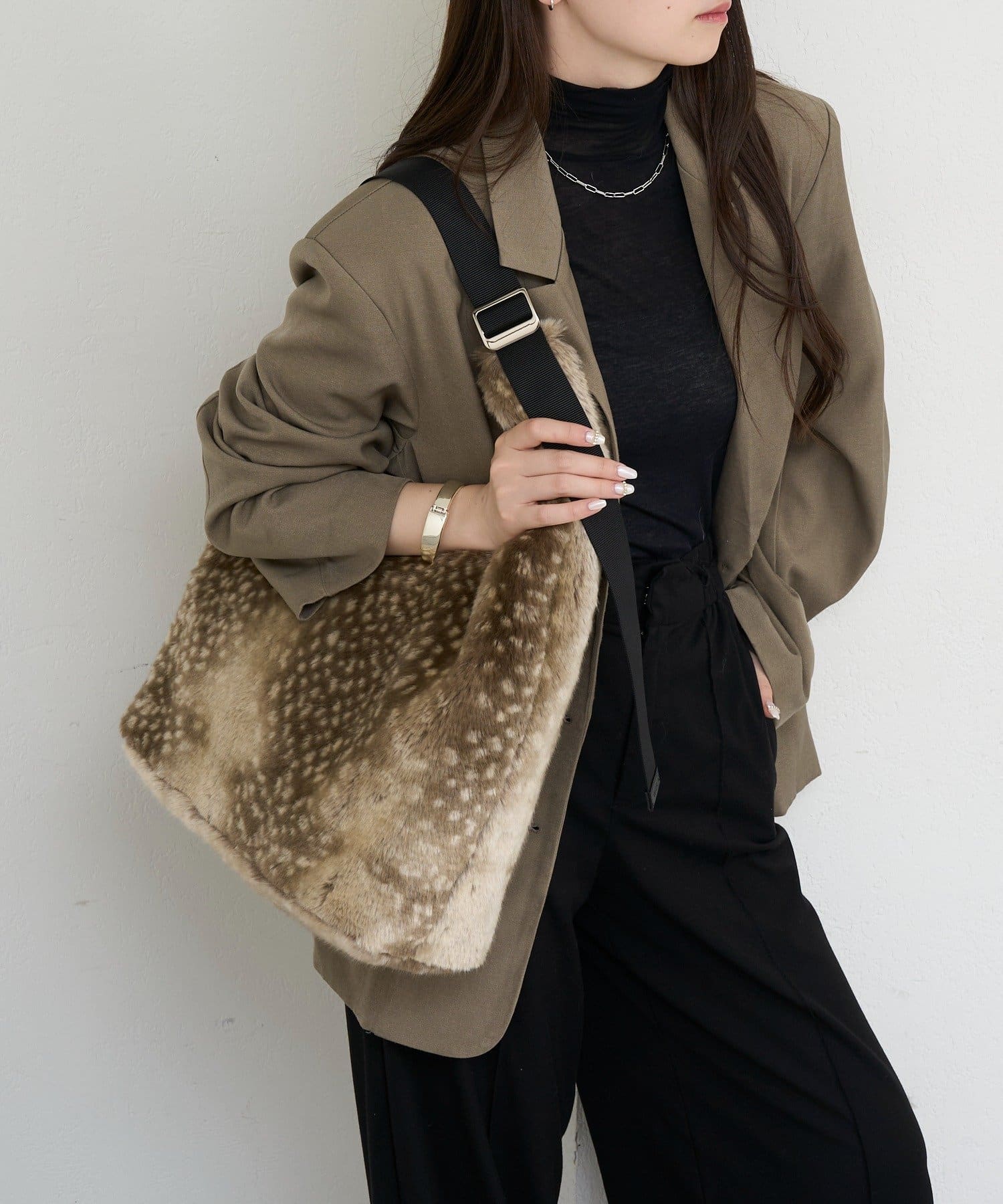 russet(ラシット) 《PALCLOSET・店舗限定アイテム》バンビ柄ホーボーバッグ