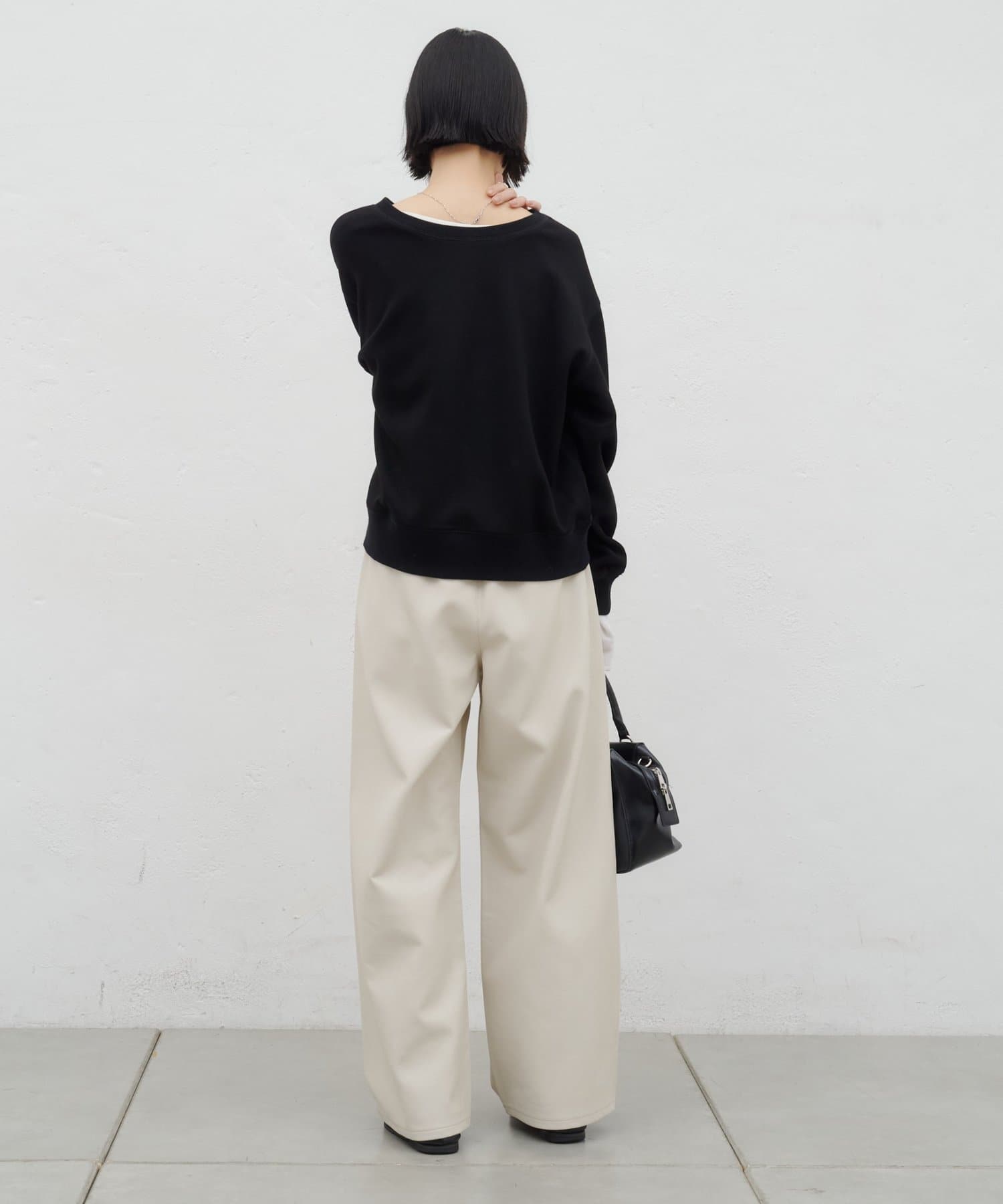 CIAOPANIC TYPY(チャオパニックティピー) ∴フェイクレザー切替ワイドイージーパンツ