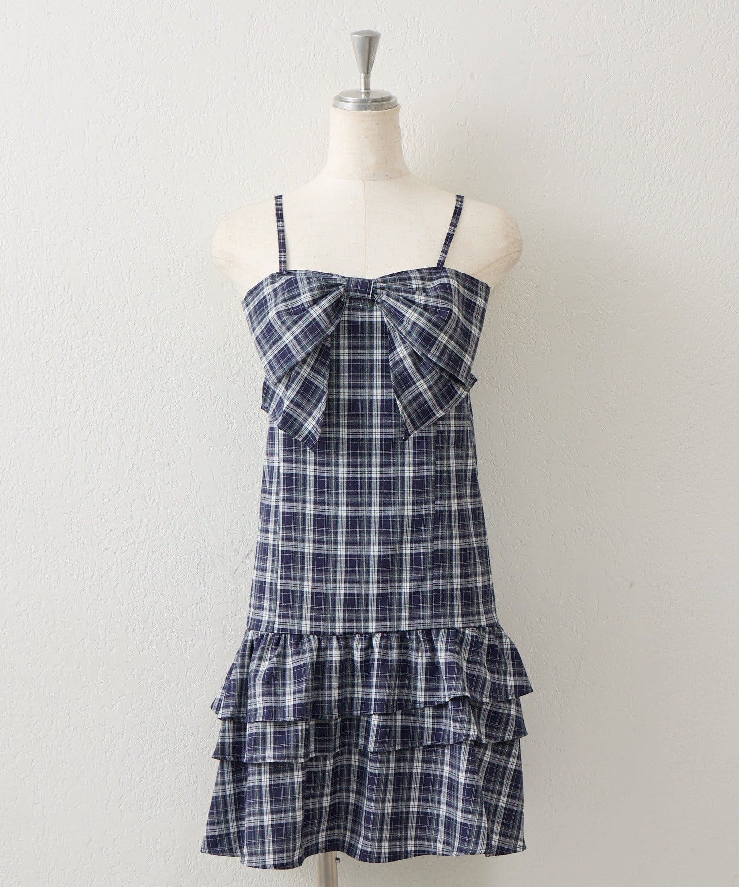 NICE CLAUP / OLIVE des OLIVE OUTLET(ナイスクラップ  / オリーブ デ オリーブ アウトレット) 【continuer】胸元の大きなリボンが目を惹くキャミリボンチュニック＋ボレロ
