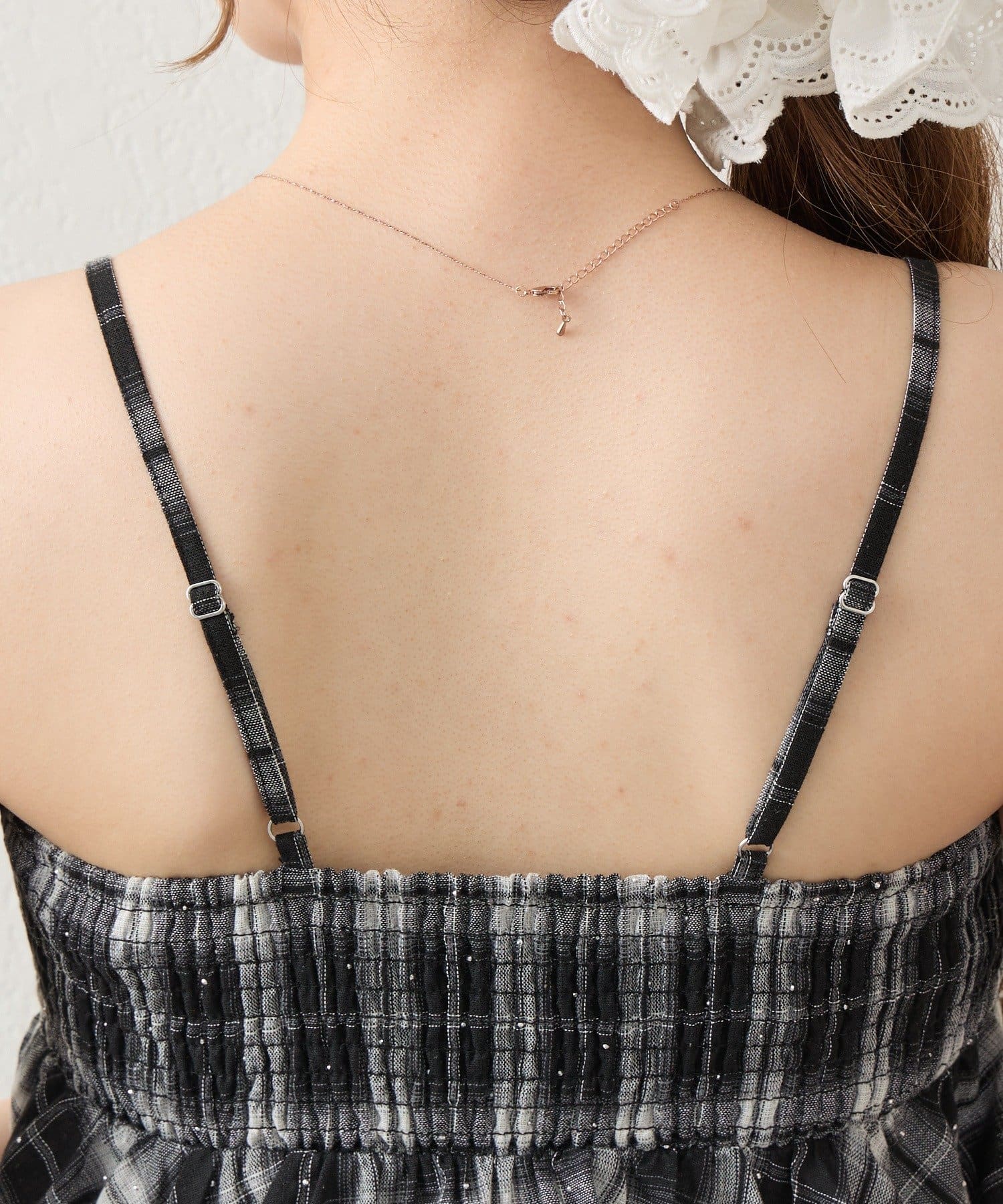 NICE CLAUP / OLIVE des OLIVE OUTLET(ナイスクラップ  / オリーブ デ オリーブ アウトレット) 【continuer】キラキラチェックキャミチュニック