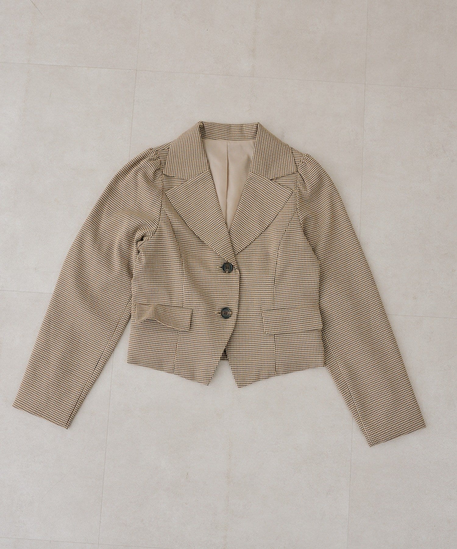 NICE CLAUP / OLIVE des OLIVE OUTLET(ナイスクラップ  / オリーブ デ オリーブ アウトレット) 【continuer】バックレースアップショートジャケット