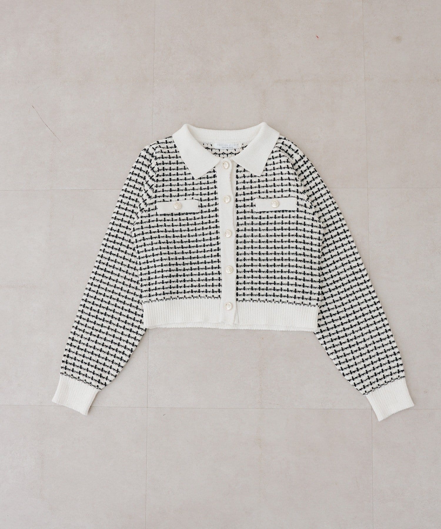 NICE CLAUP / OLIVE des OLIVE OUTLET(ナイスクラップ  / オリーブ デ オリーブ アウトレット) 【ANOTHER BRANCH】モールフェザーツイードカーディガン
