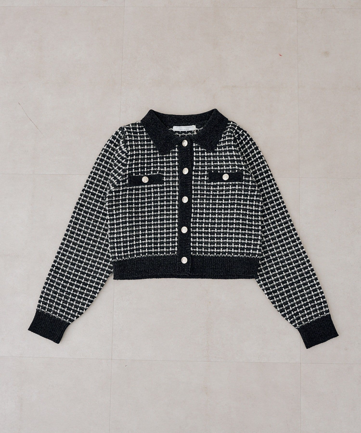 NICE CLAUP / OLIVE des OLIVE OUTLET(ナイスクラップ  / オリーブ デ オリーブ アウトレット) 【ANOTHER BRANCH】モールフェザーツイードカーディガン