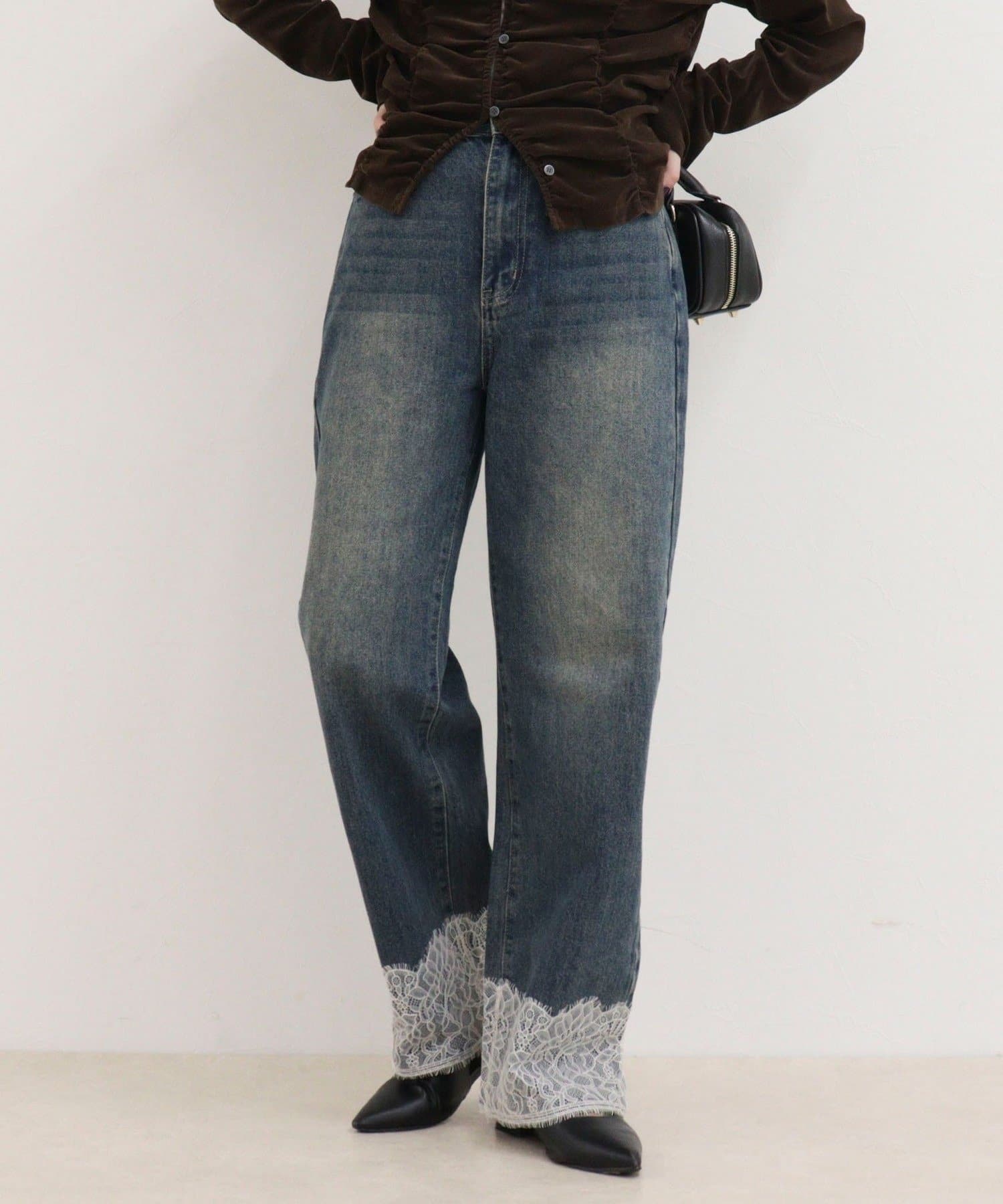 FREDY & GLOSTER(フレディ アンド グロスター) Dual Hem Lace Denim