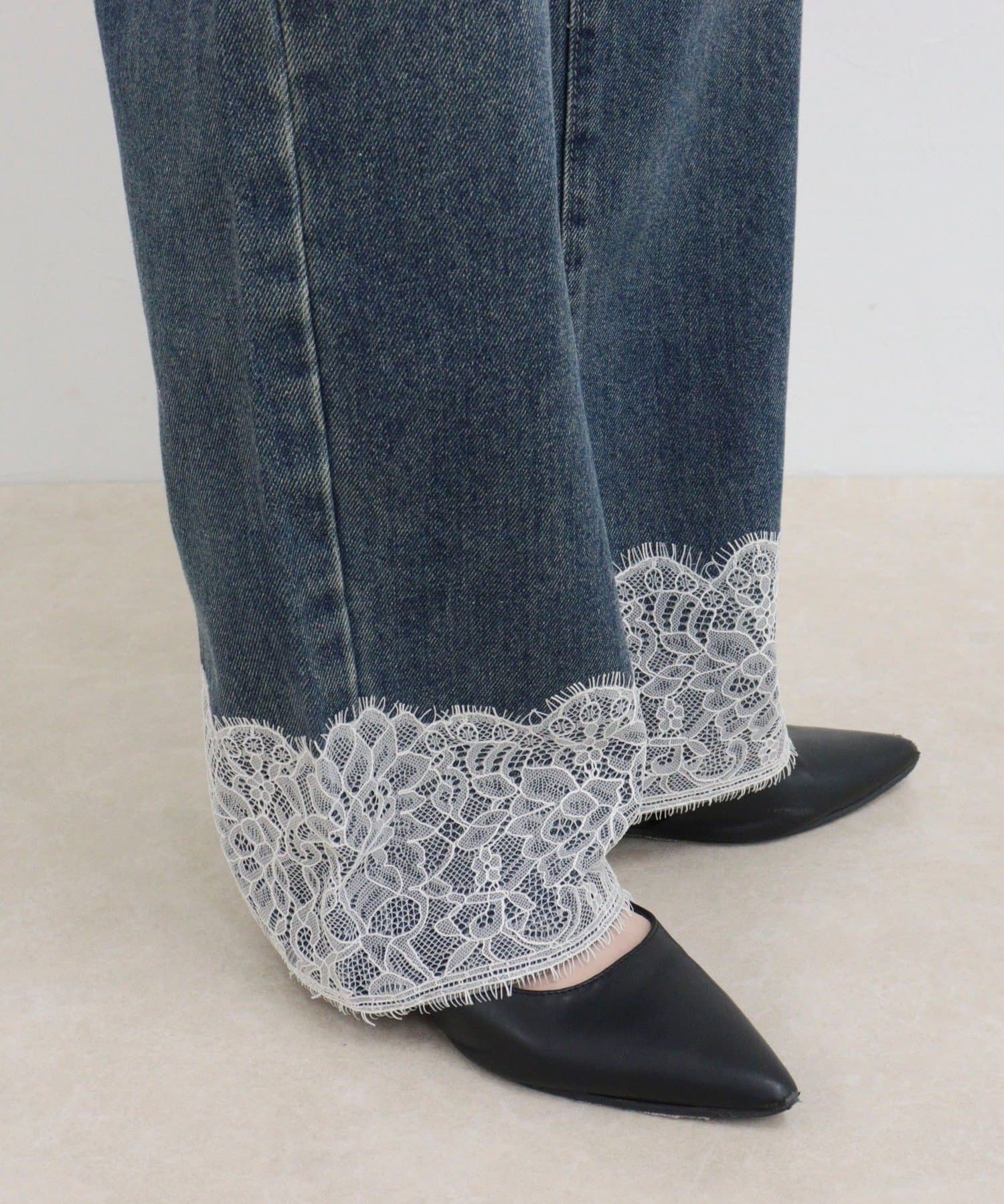 FREDY & GLOSTER(フレディ アンド グロスター) Dual Hem Lace Denim