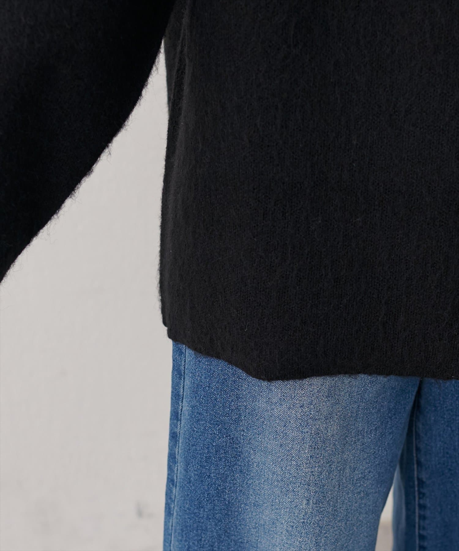 natural couture(ナチュラルクチュール) ウール混ニットコート