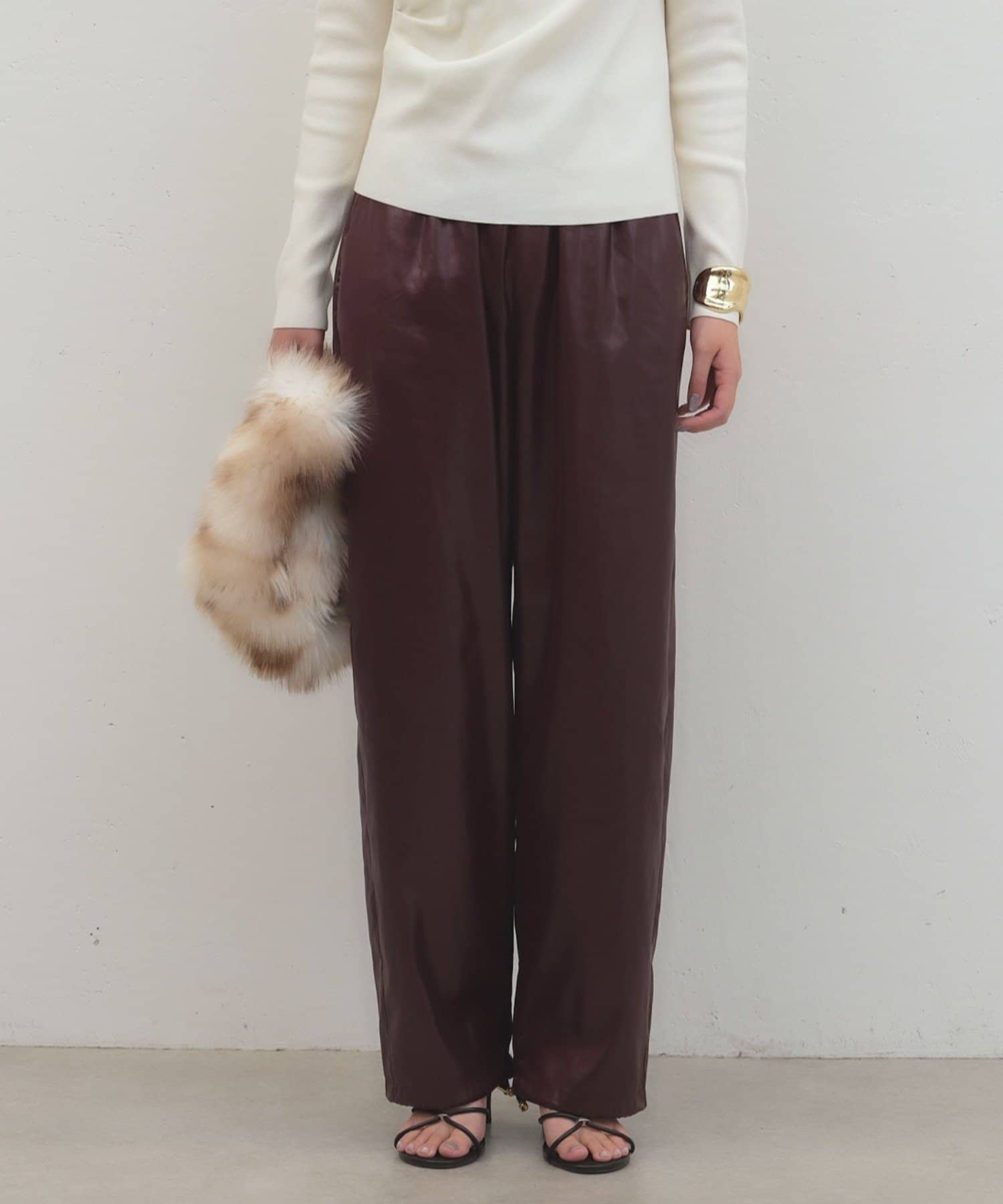 LOUNGEDRESS(ラウンジドレス) チンツレザーライクパンツ