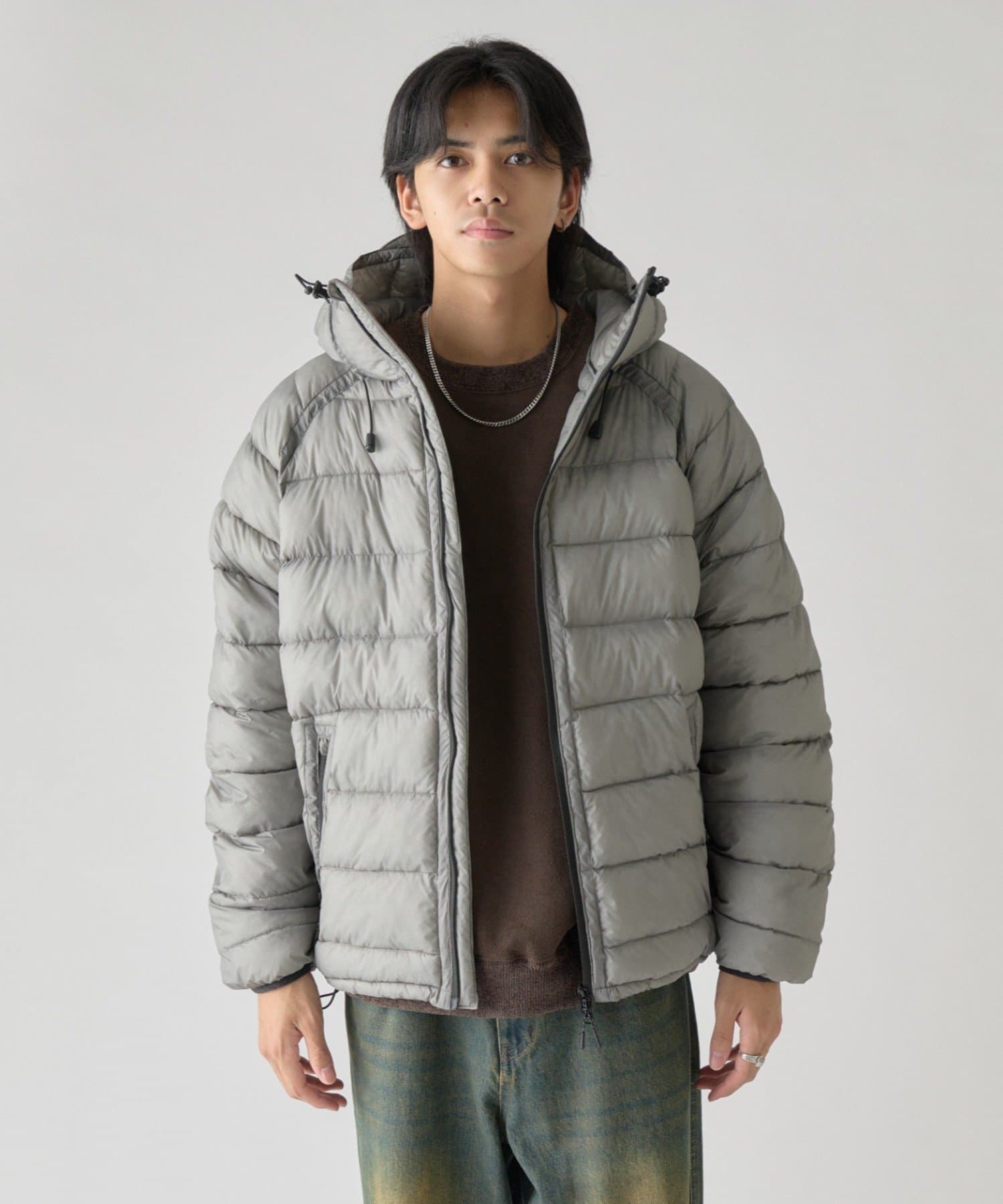 -goocy-(グーシー) シアーリップファイバーダウンフードジャケット