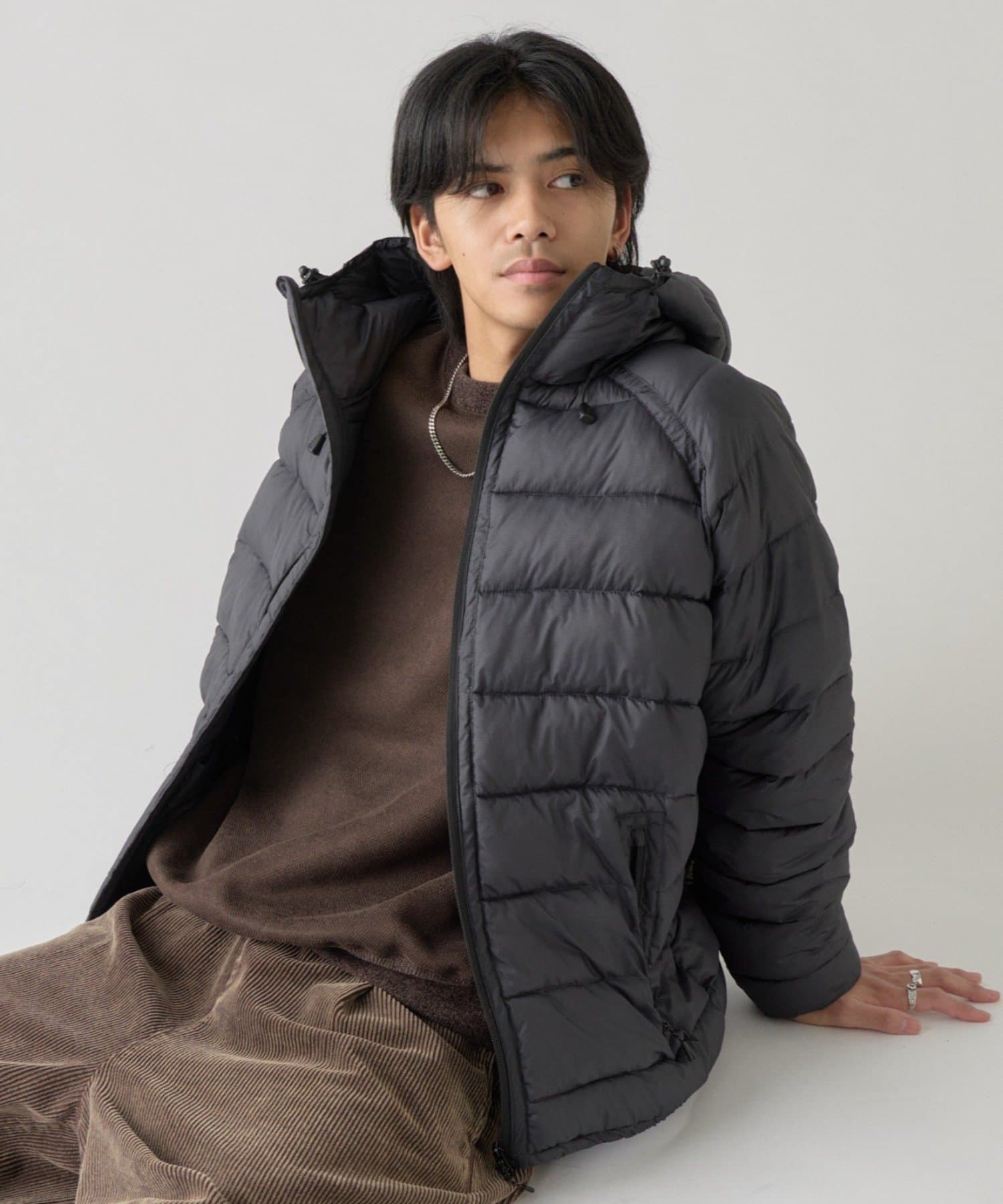 -goocy-(グーシー) シアーリップファイバーダウンフードジャケット