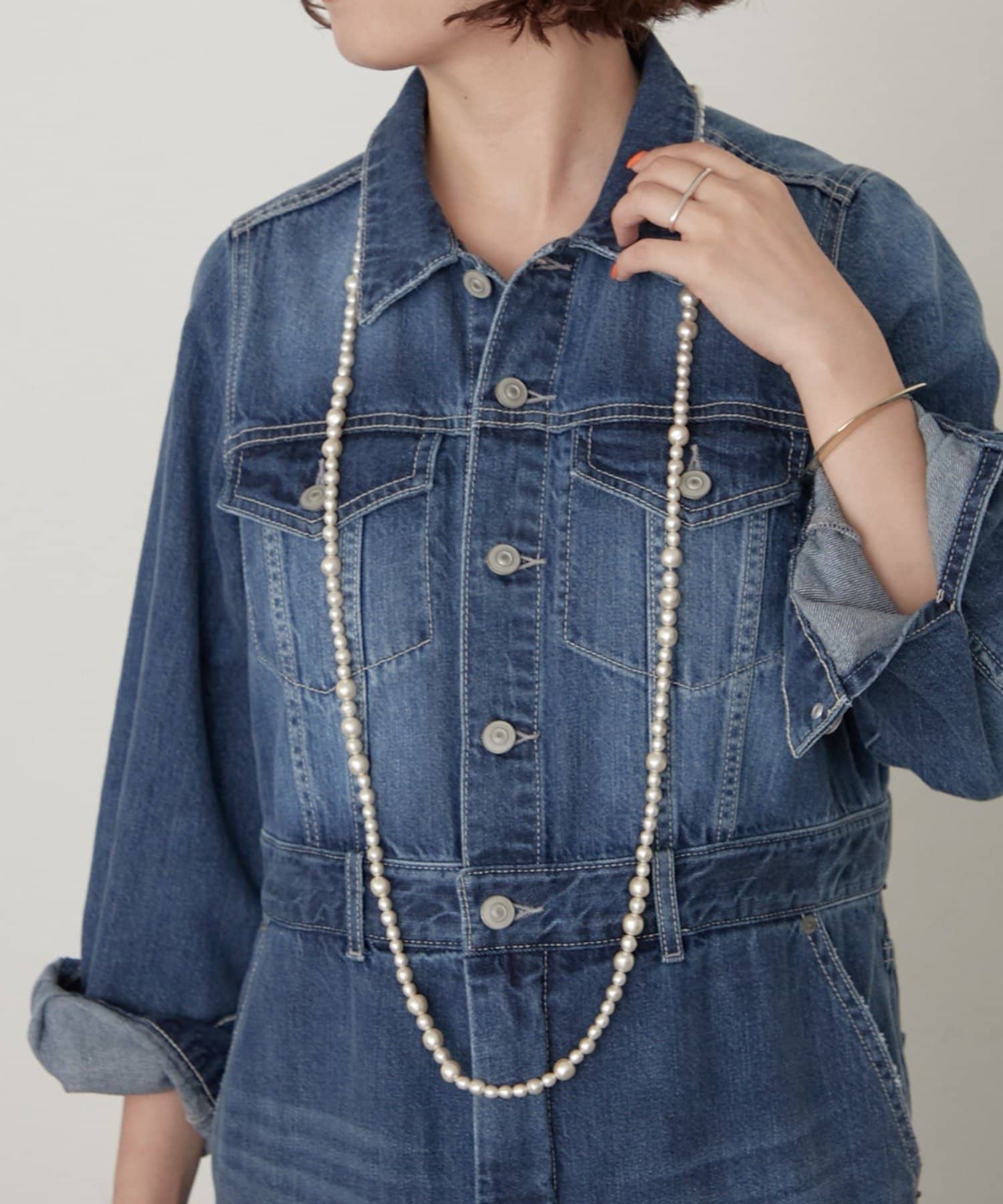 LOUNGEDRESS(ラウンジドレス) 【JAPAN MADE】【GALENA/ガレナ】＠ld_risaコラボ｜パール2wayネックレスベルト
