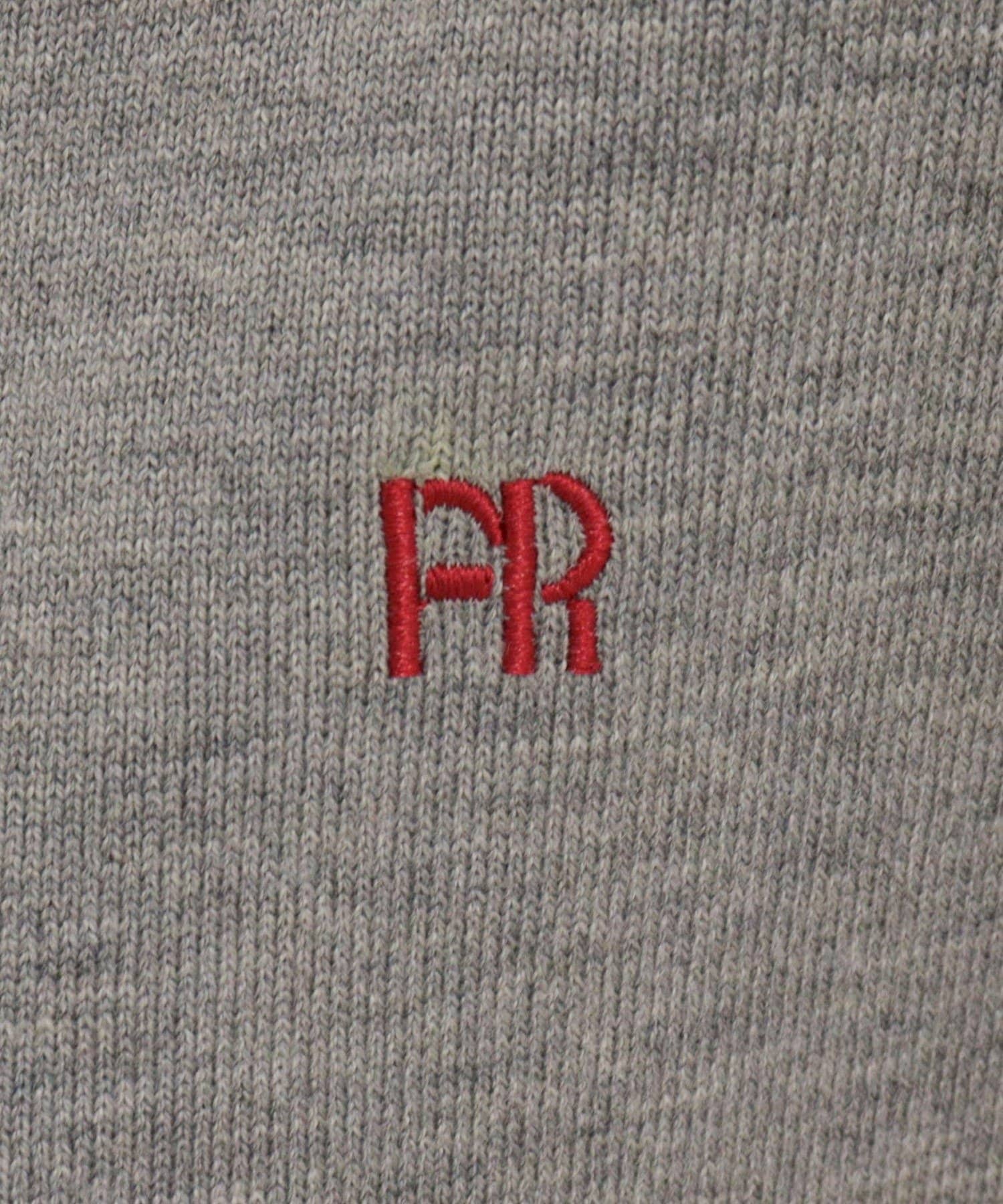 FREDY & GLOSTER(フレディ アンド グロスター) FR刺繍ハイゲージポロニットプルオーバー