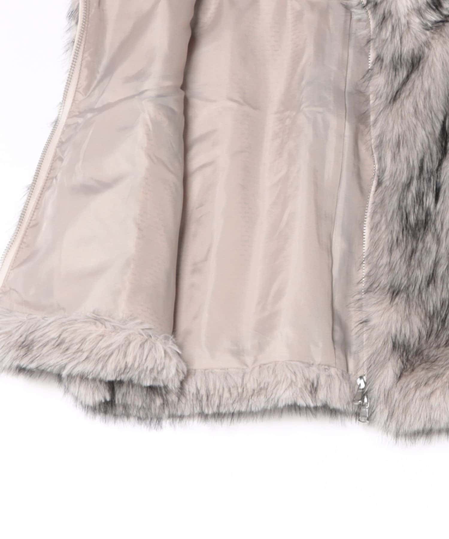 NICE CLAUP / OLIVE des OLIVE OUTLET(ナイスクラップ  / オリーブ デ オリーブ アウトレット) 【RMAF】ミックスファーベスト