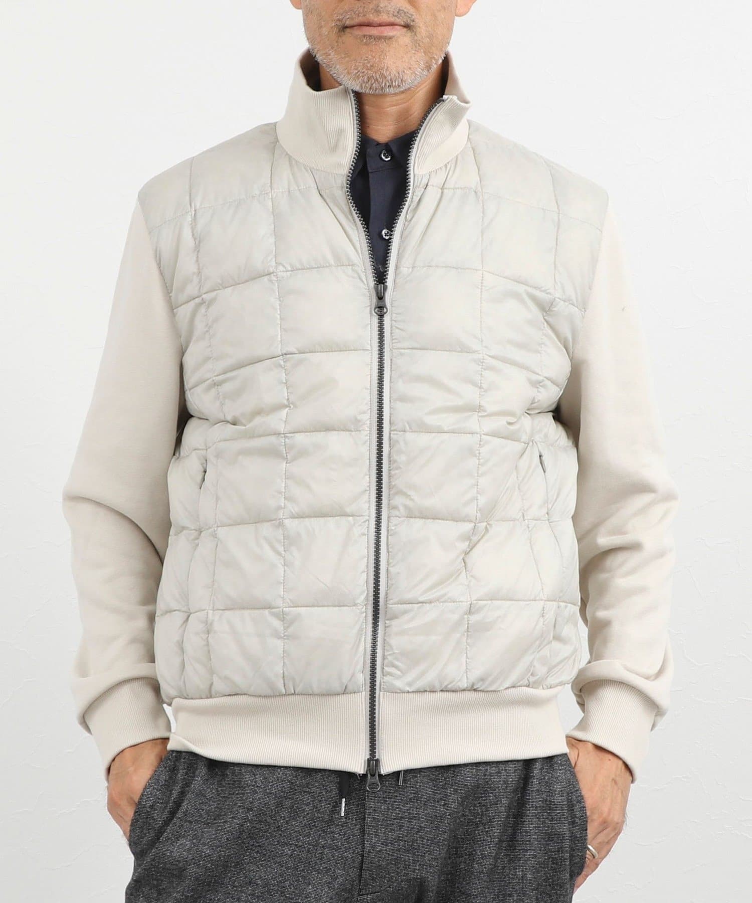 NOLLEY'S(ノーリーズ) 【TAION/タイオン】別注 スウェットコンビ ハイネックダウンJK 26AW