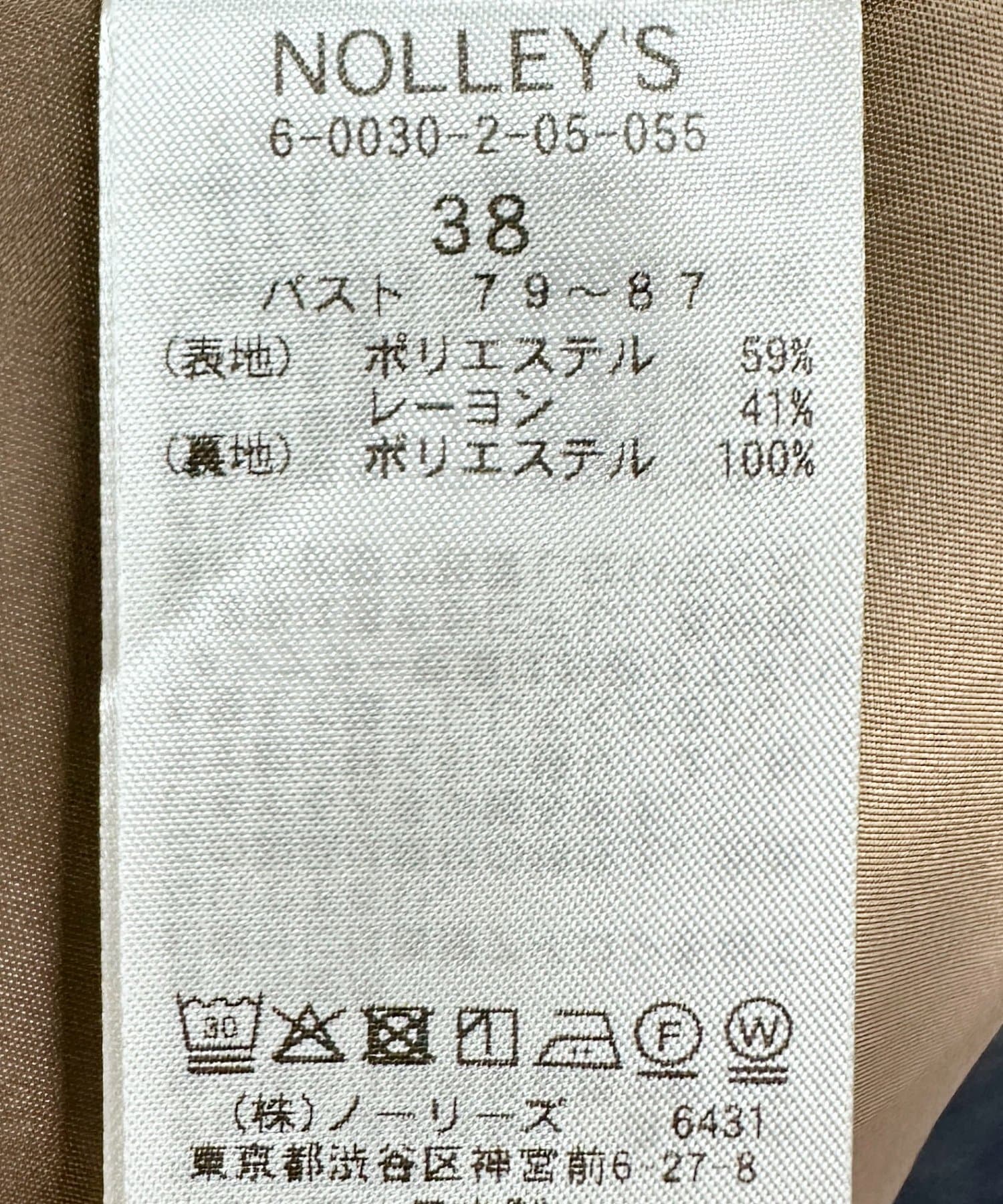 NOLLEY'S(ノーリーズ) 《防シワ》ウォッシャブルオックスダブルジャケット