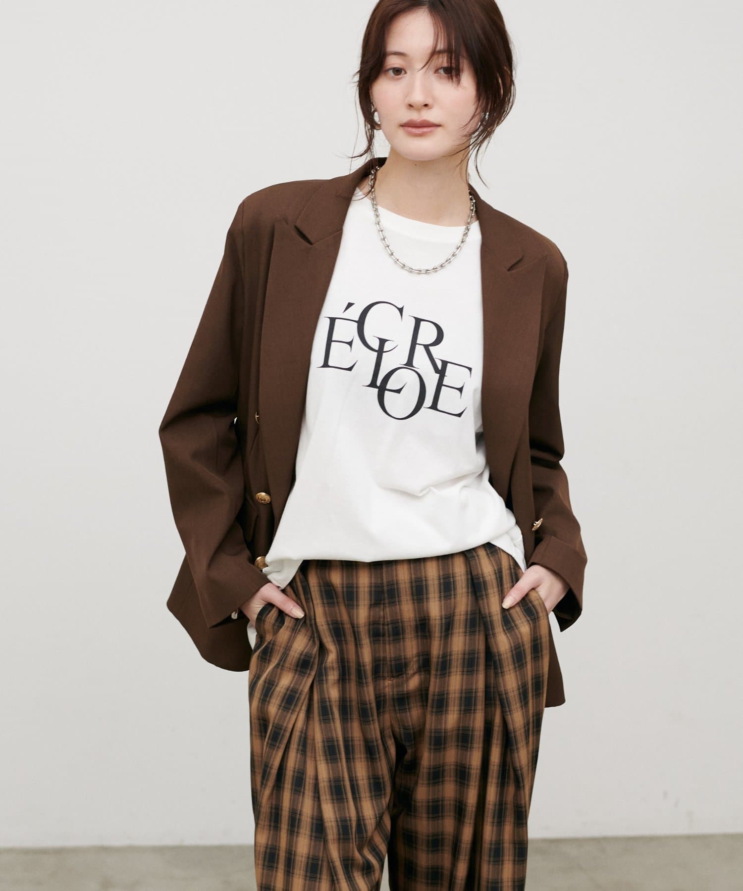 LARUTA(ラルータ) [ 汗染み防止] バックスリットecloreTシャツ