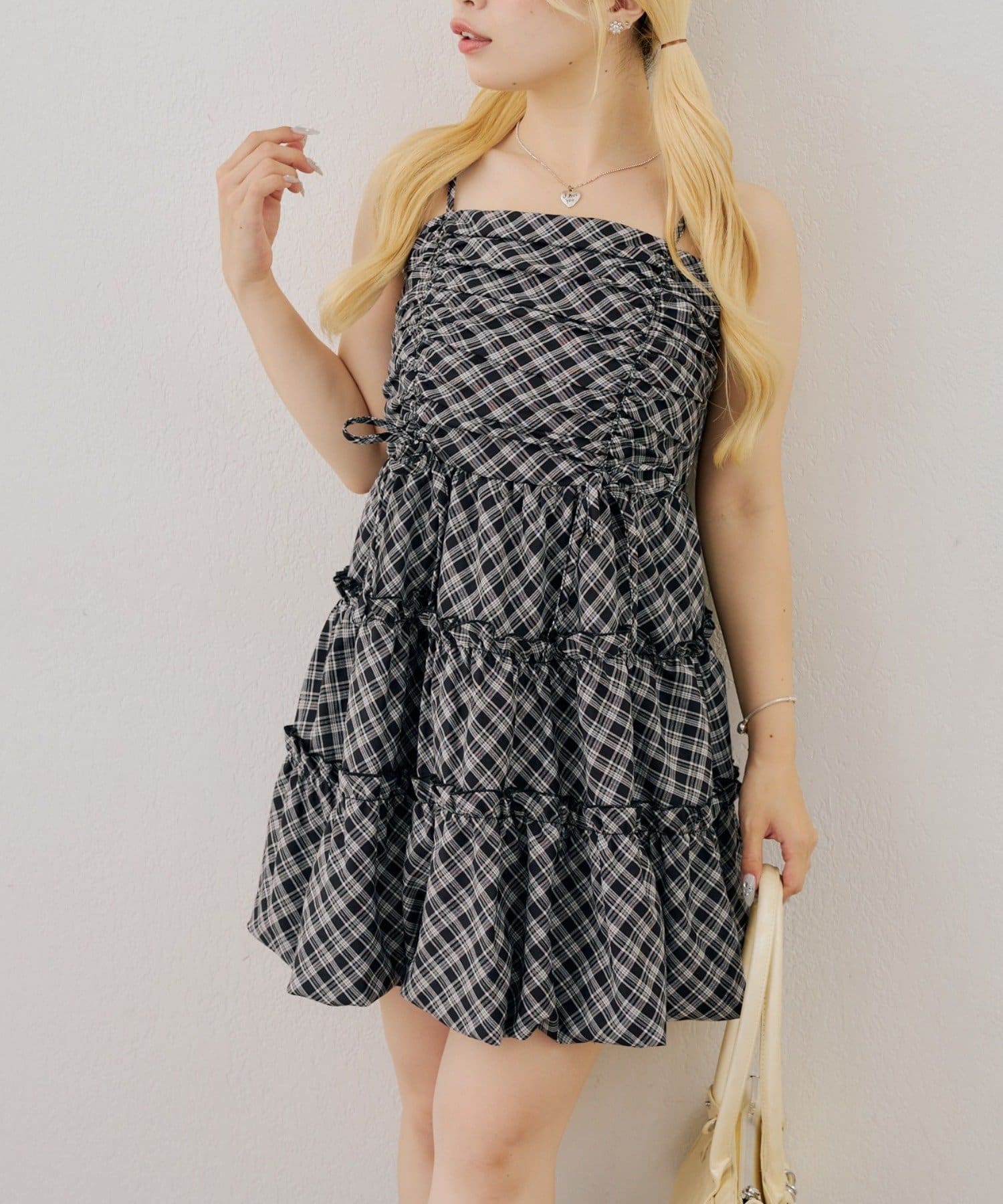 NICE CLAUP / OLIVE des OLIVE OUTLET(ナイスクラップ  / オリーブ デ オリーブ アウトレット) 【continuer】ティアードバルーンチュニック