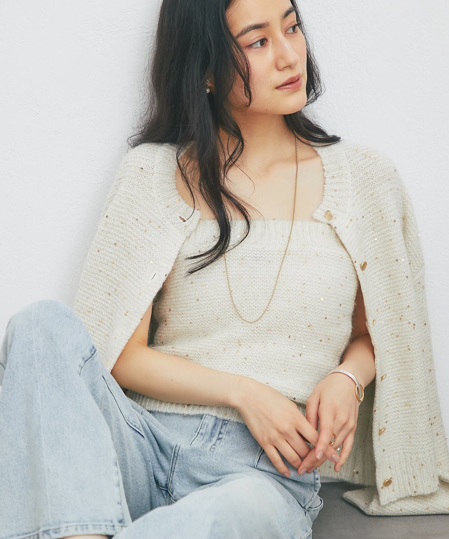 La boutique BonBon(ラブティックボンボン) 【10/15(木)0:00～予約開始！】スパンコールモヘヤビスチェ