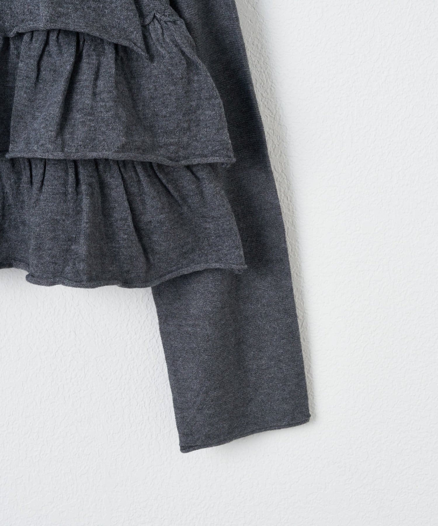 DISCOAT(ディスコート) フリルティアードニット