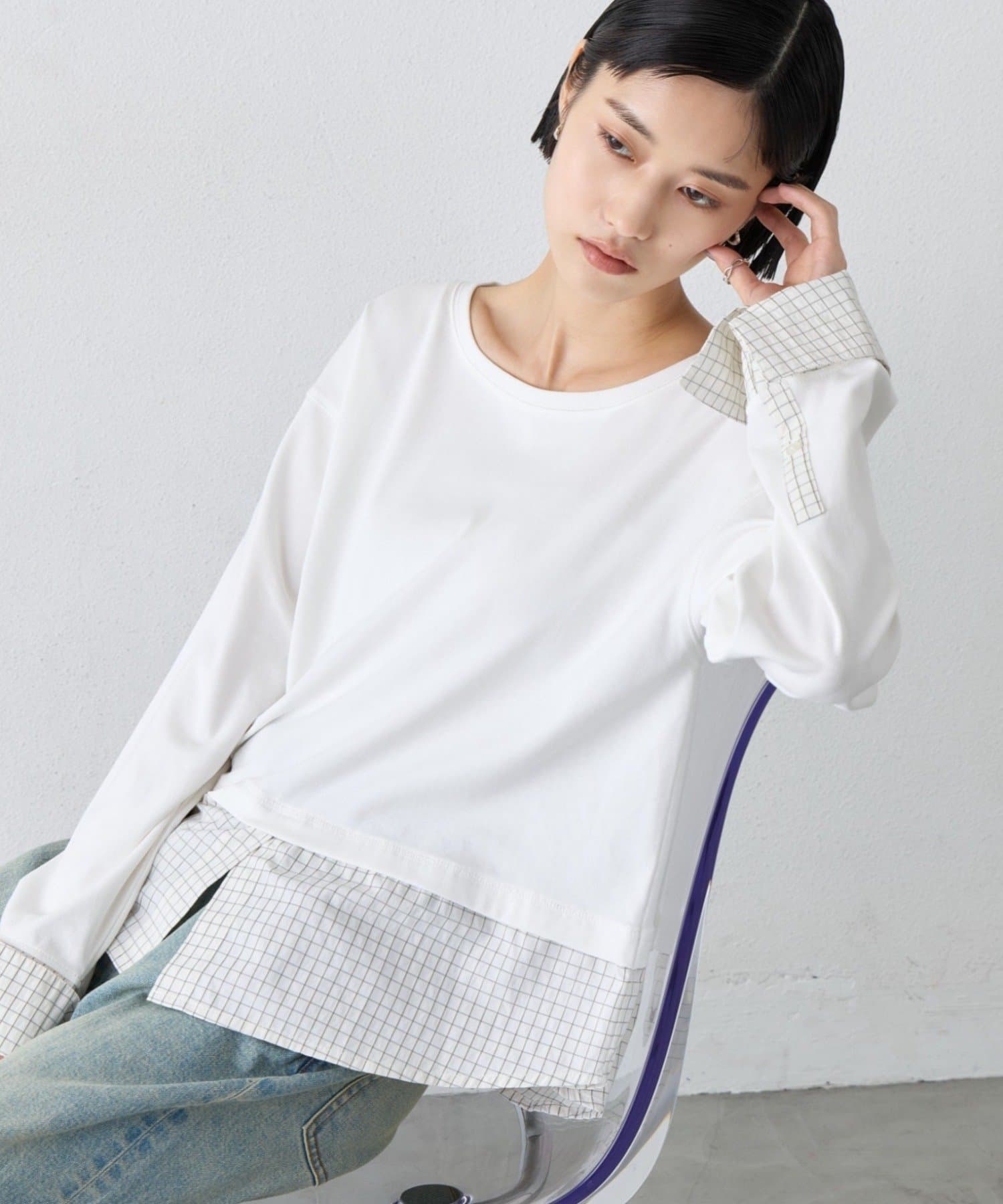 CIAOPANIC TYPY(チャオパニックティピー) ∴シャツドッキングロンTee