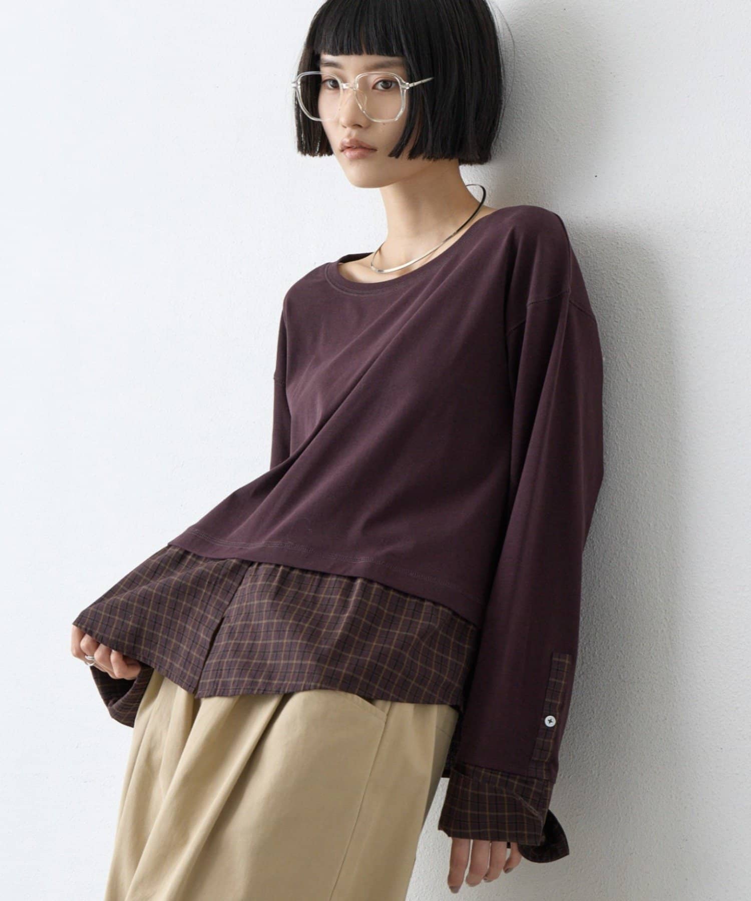 CIAOPANIC TYPY(チャオパニックティピー) ∴シャツドッキングロンTee