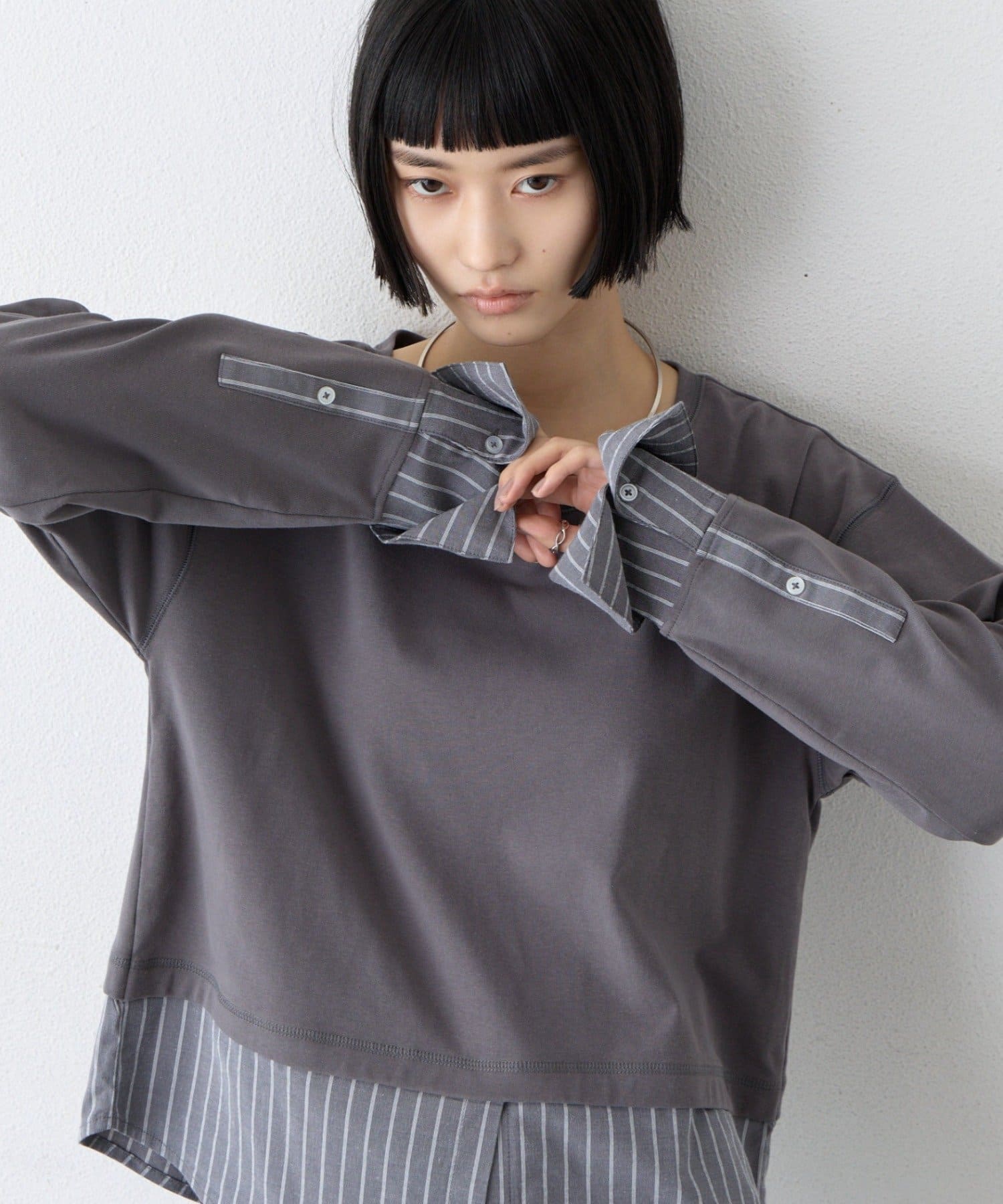 CIAOPANIC TYPY(チャオパニックティピー) ∴シャツドッキングロンTee