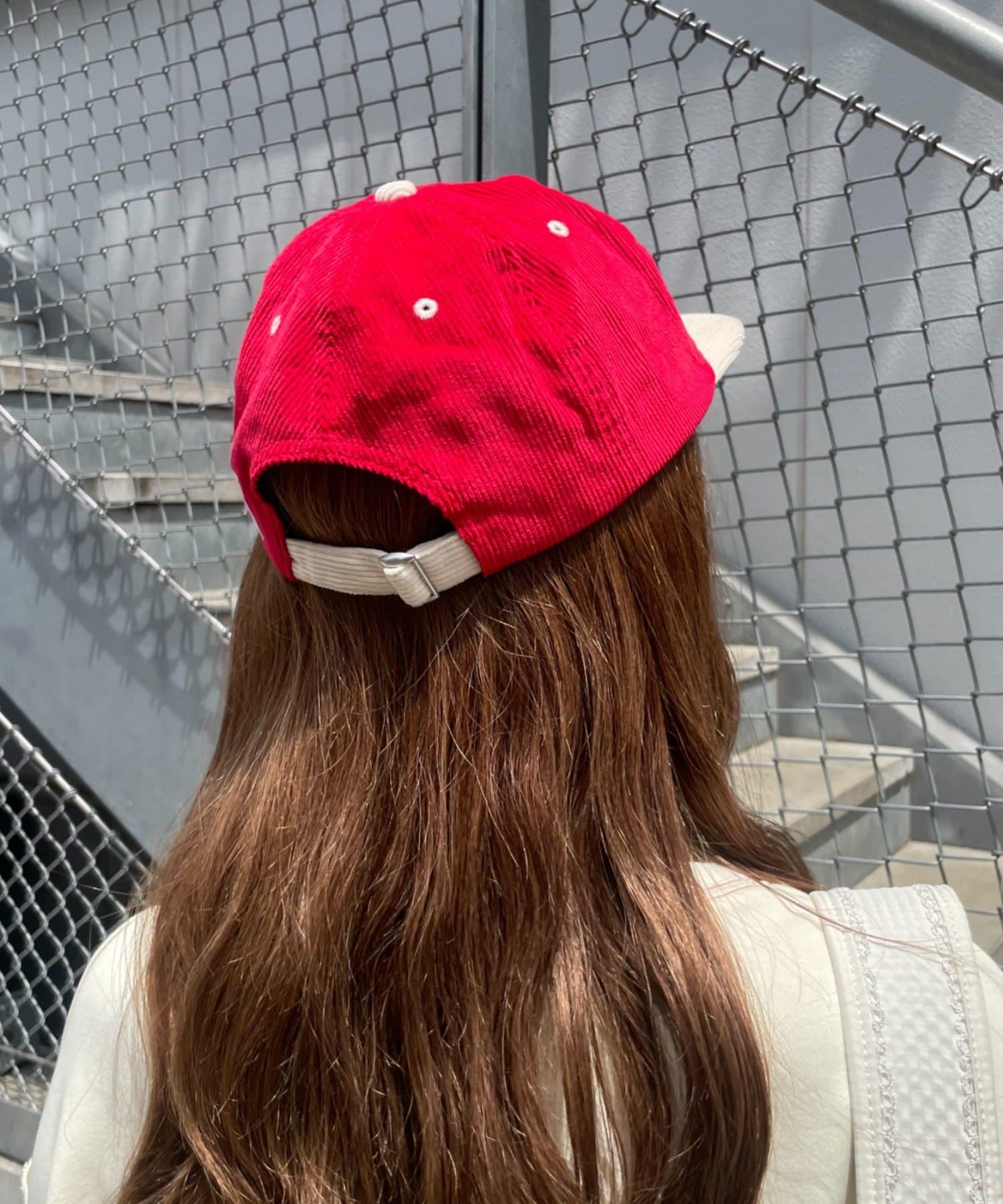 CIAOPANIC TYPY(チャオパニックティピー) 【HELLO.SANFRANCISCO】ツートーンロゴコーデュロイキャップ
