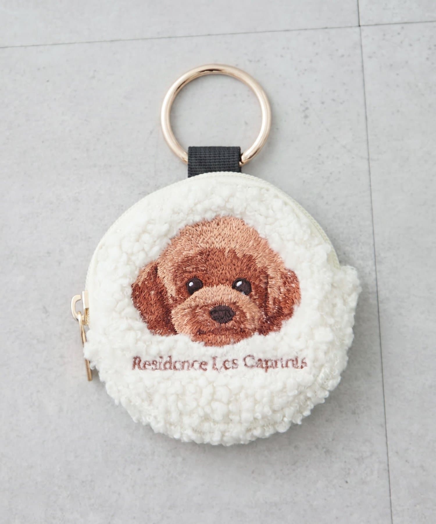 Remind me and forever(リマインドミーアンドフォーエバー) 【人気シリーズ！】アニマル刺繍ボア丸ポーチ
