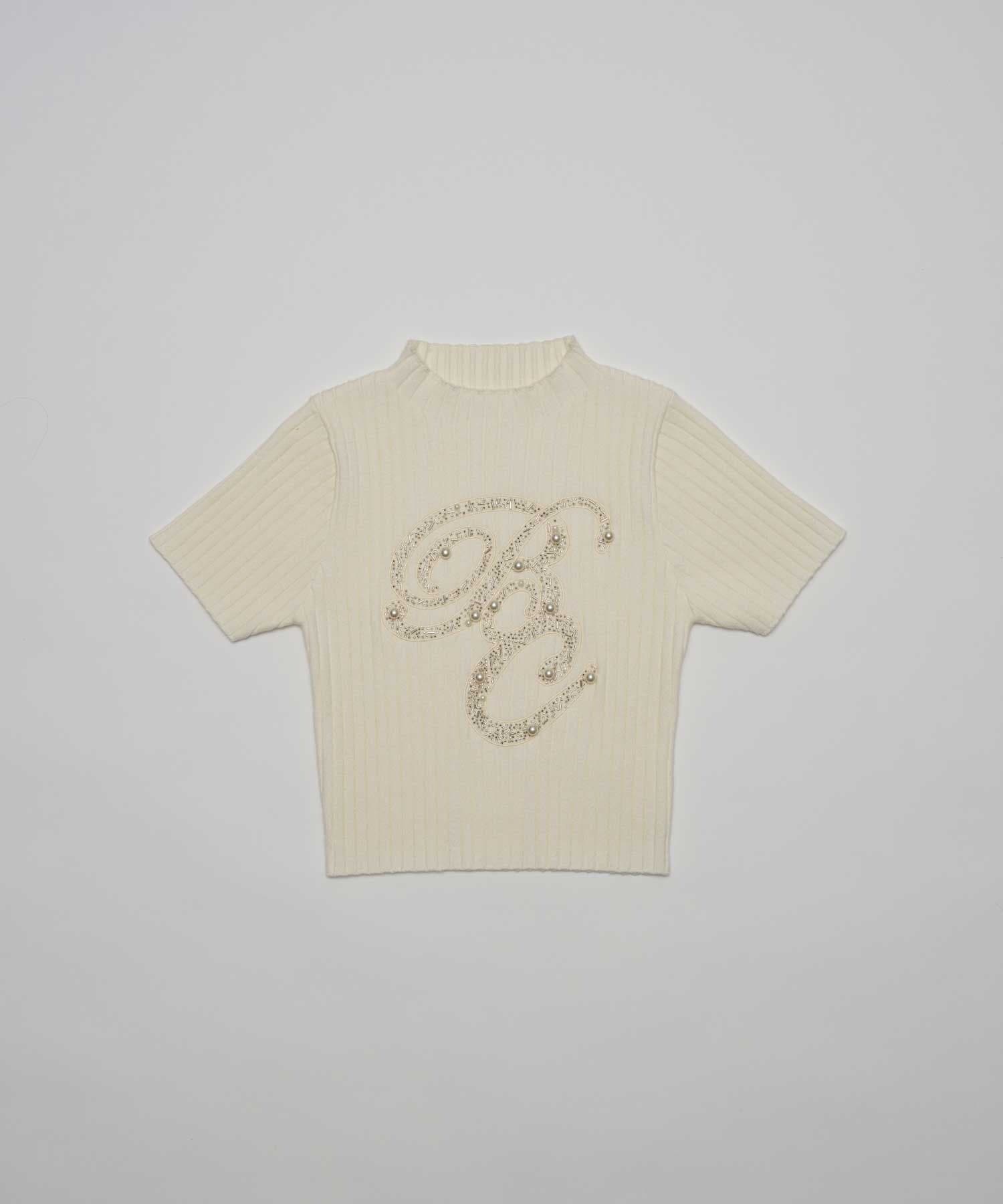 Belle Charme(ベルシャルム) BC Bijou Logo Rib Knit