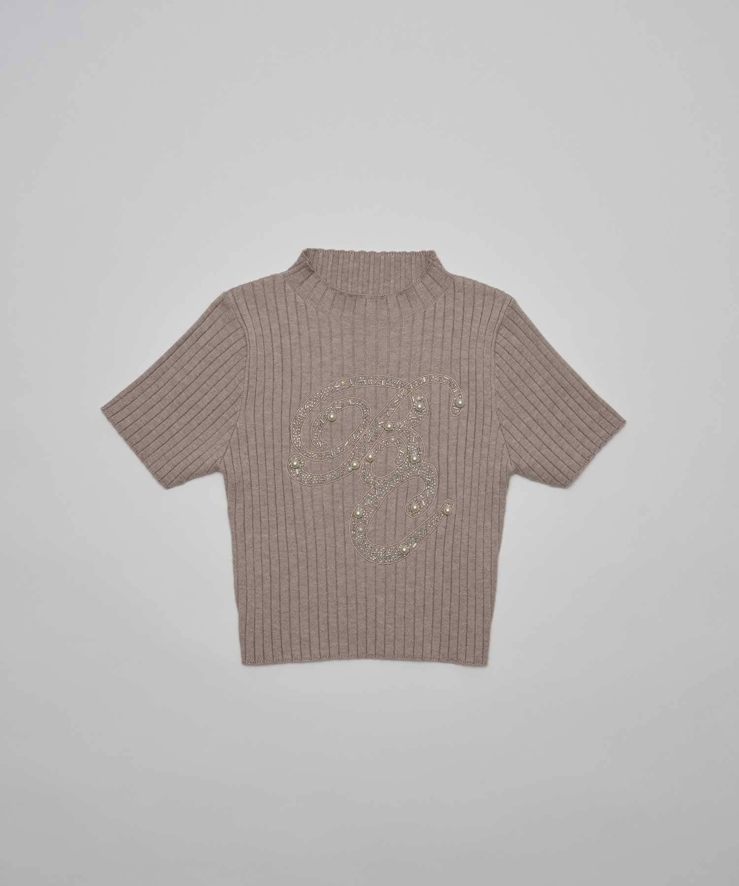 Belle Charme(ベルシャルム) BC Bijou Logo Rib Knit