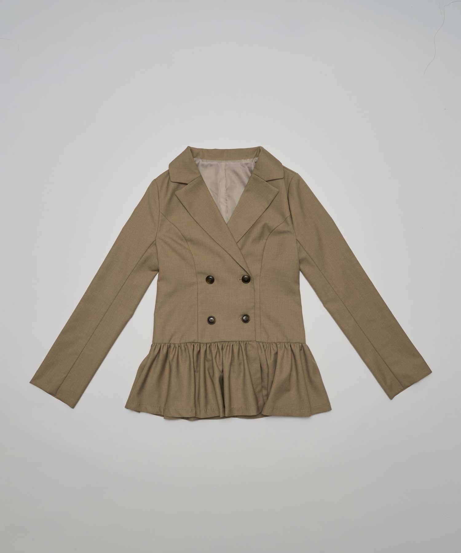 Belle Charme(ベルシャルム) Double Button Peplum Jacket