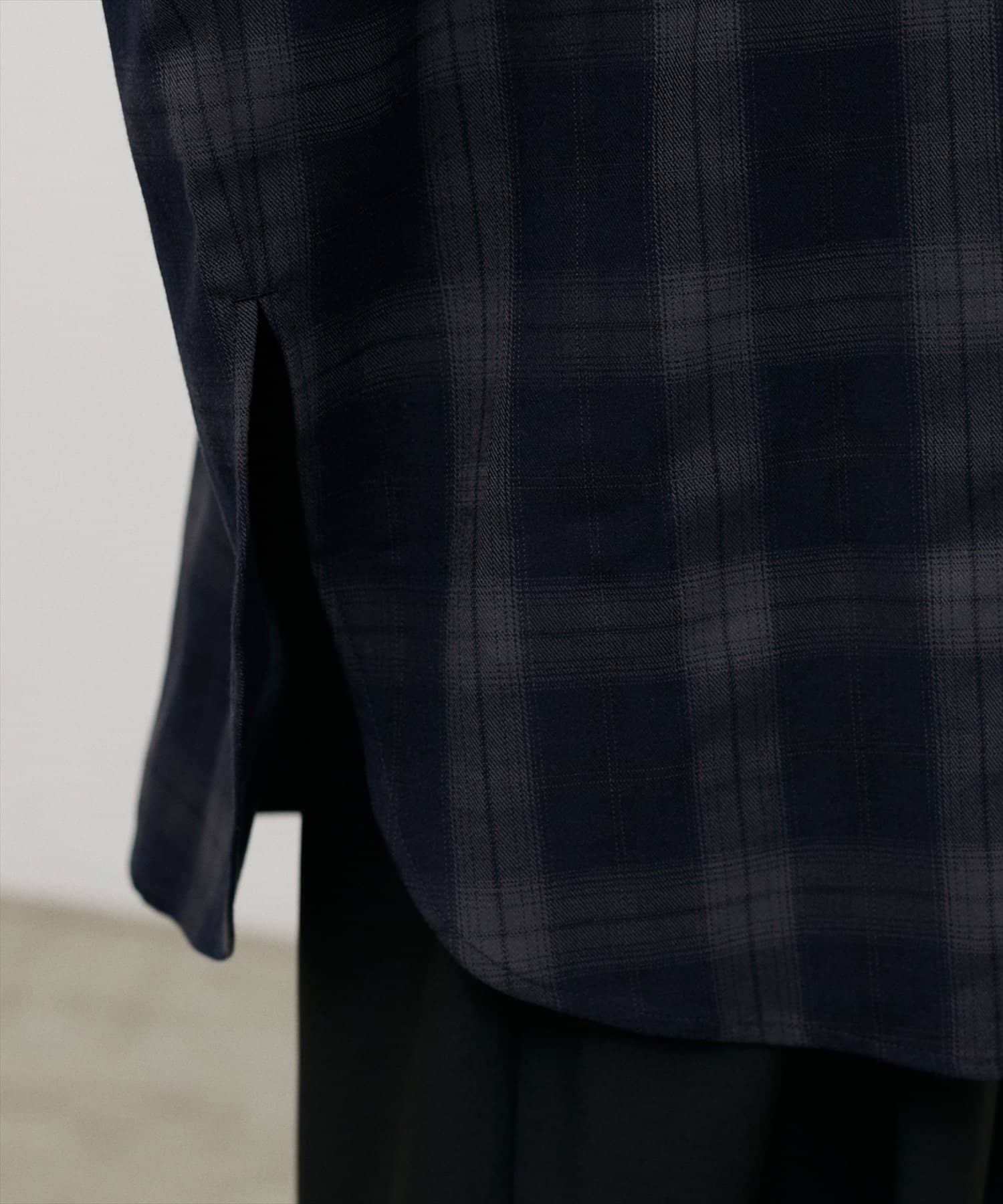 LARUTA(ラルータ) チェック柄シャツプルオーバー