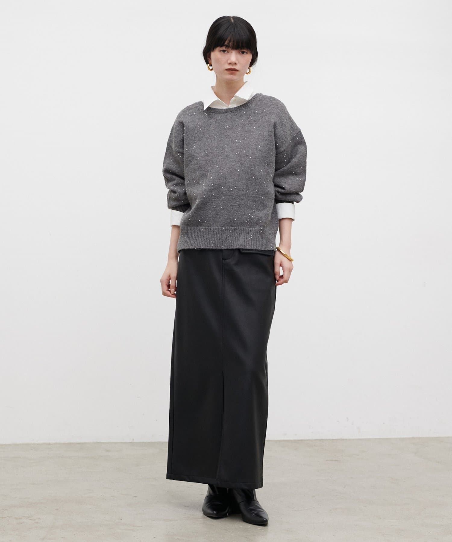 LARUTA(ラルータ) ビーズヤーン2WAYプルオーバー