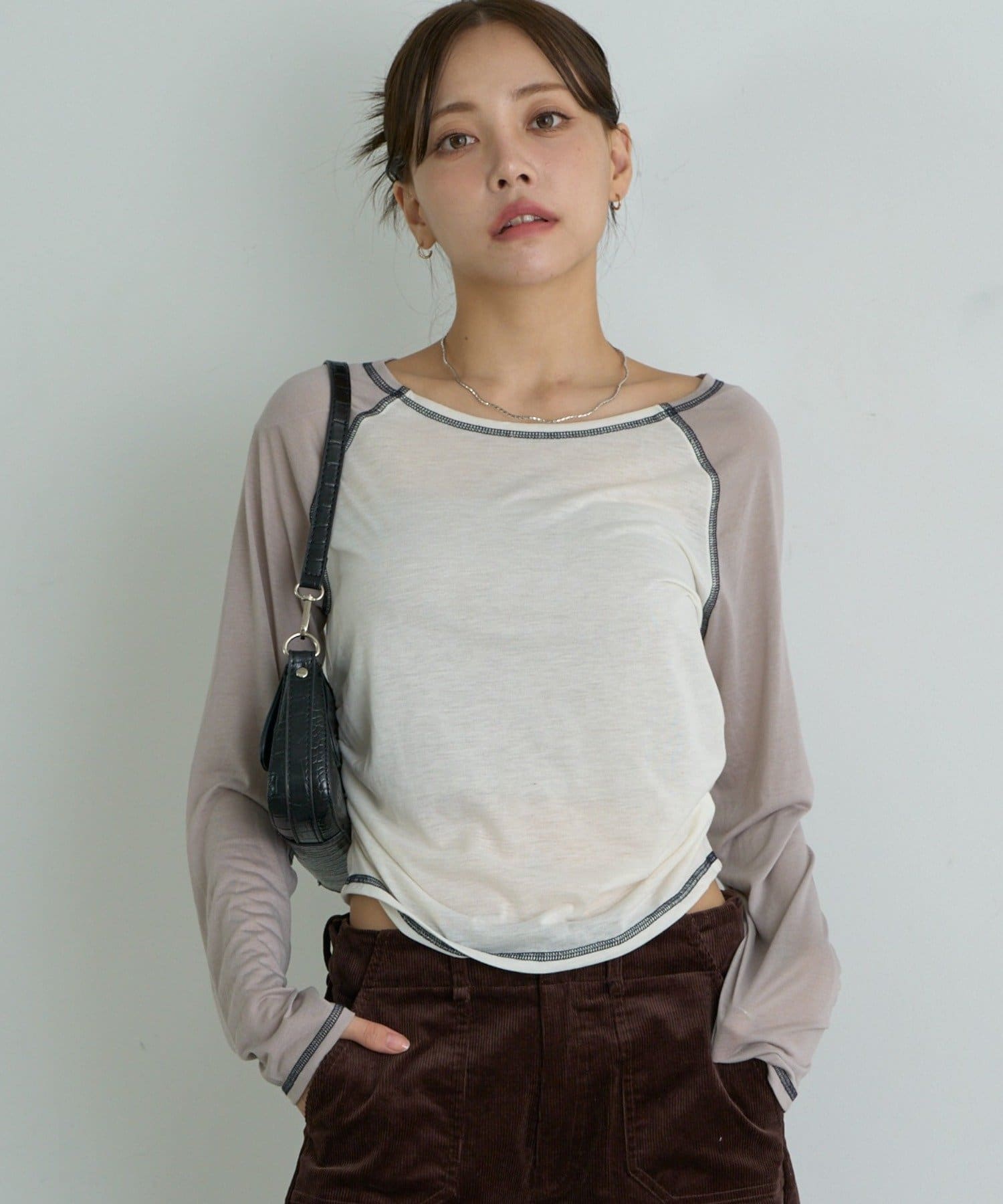 RAY CASSIN(レイカズン) シアーラグランTシャツ / ロンT