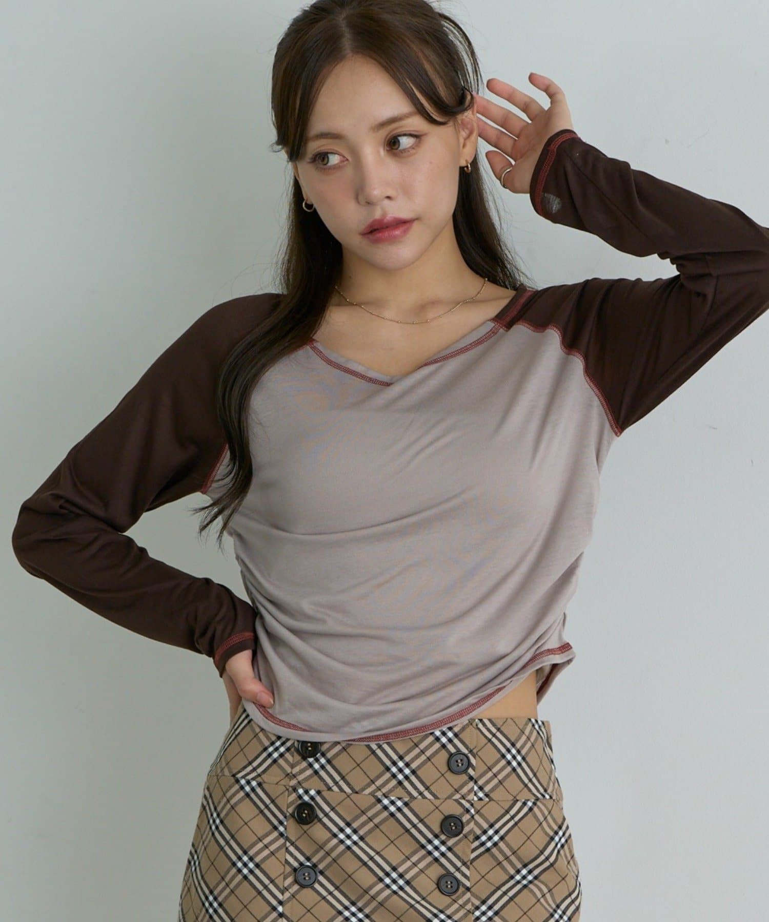 RAY CASSIN(レイカズン) シアーラグランTシャツ / ロンT