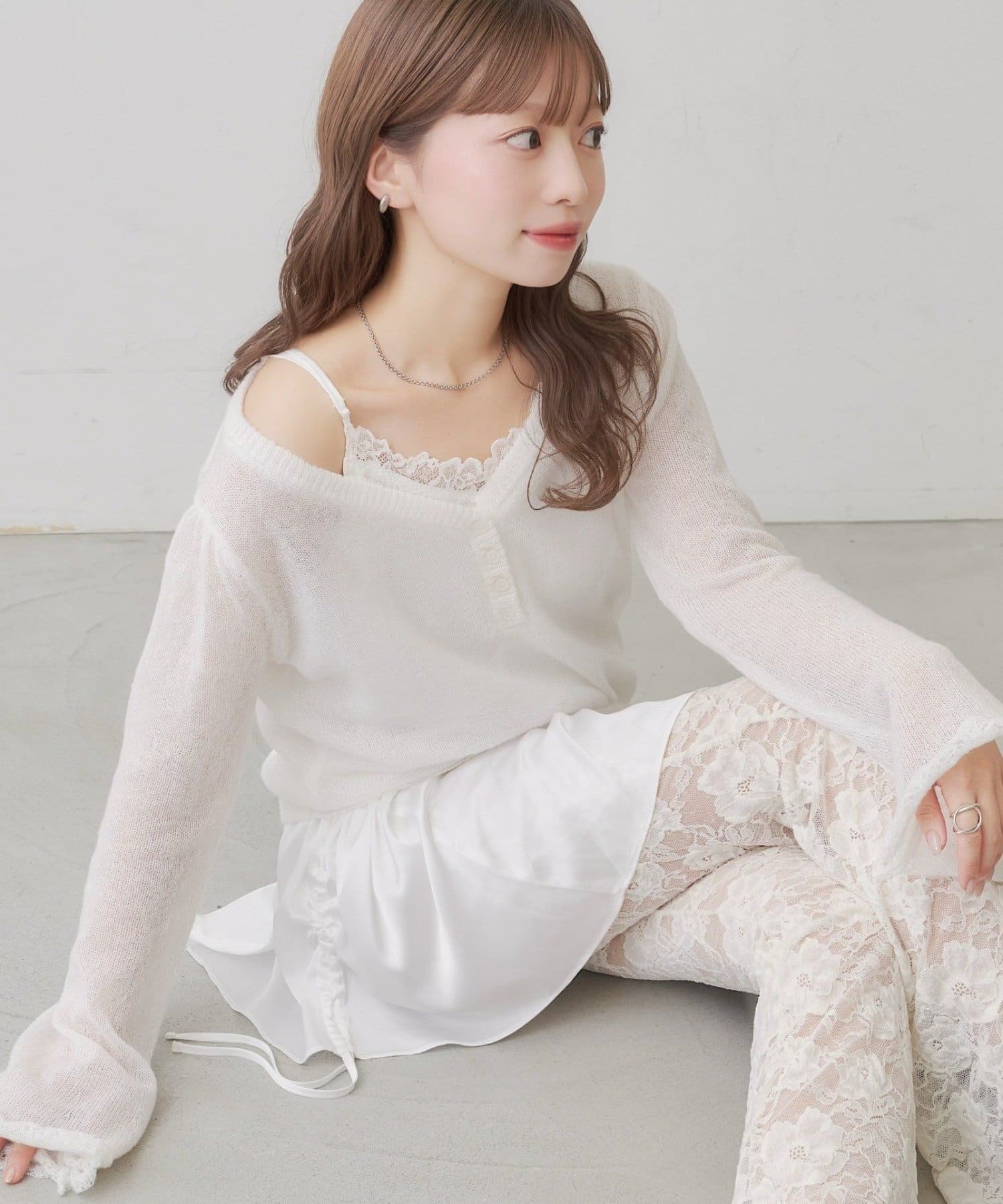 Kastane(カスタネ) 【8.20(木)12:00開始/SAWAMOTO企画】SOLASE KNIT＆CAMI SET