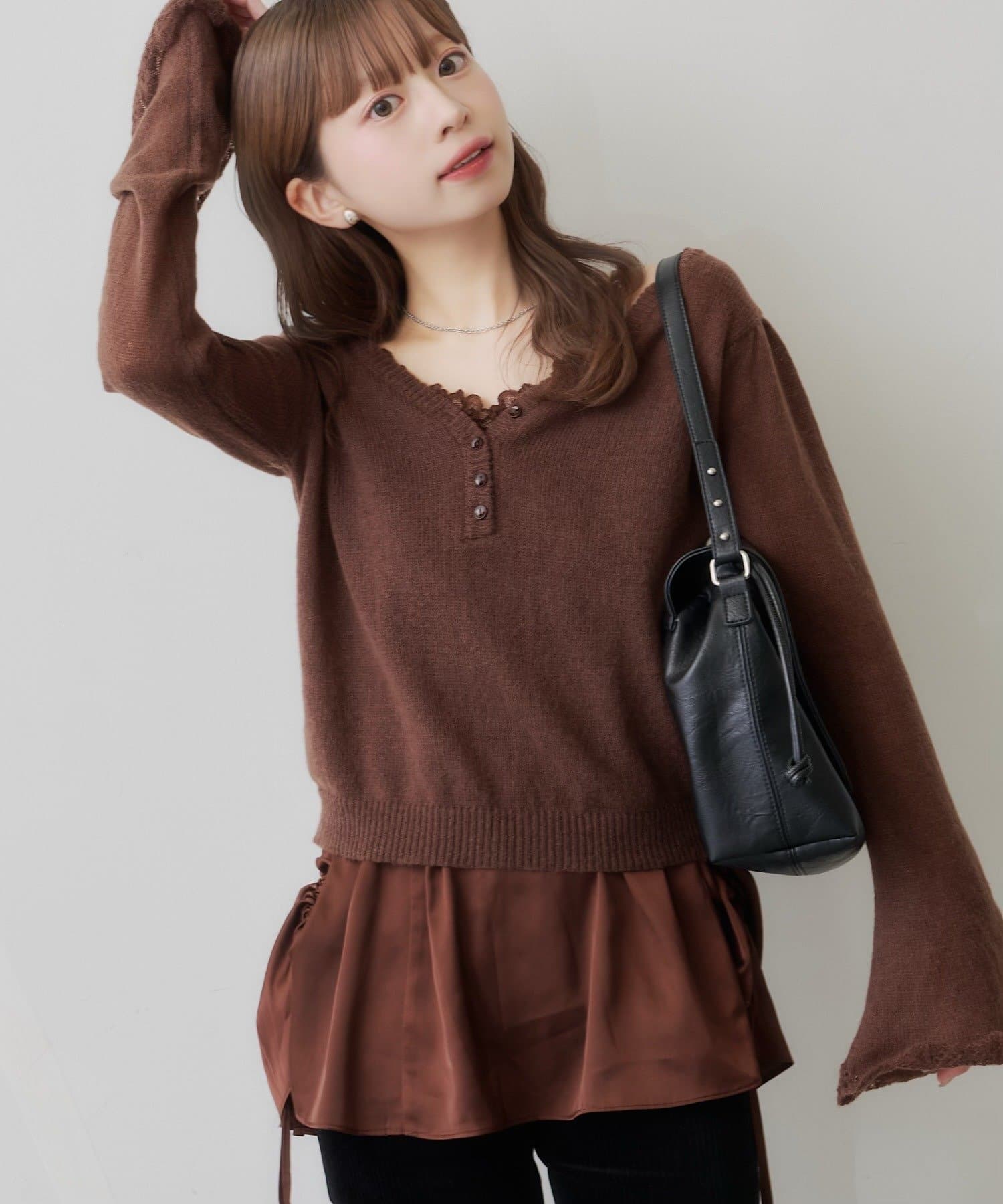 Kastane(カスタネ) 【8.20(木)12:00開始/SAWAMOTO企画】SOLASE KNIT＆CAMI SET