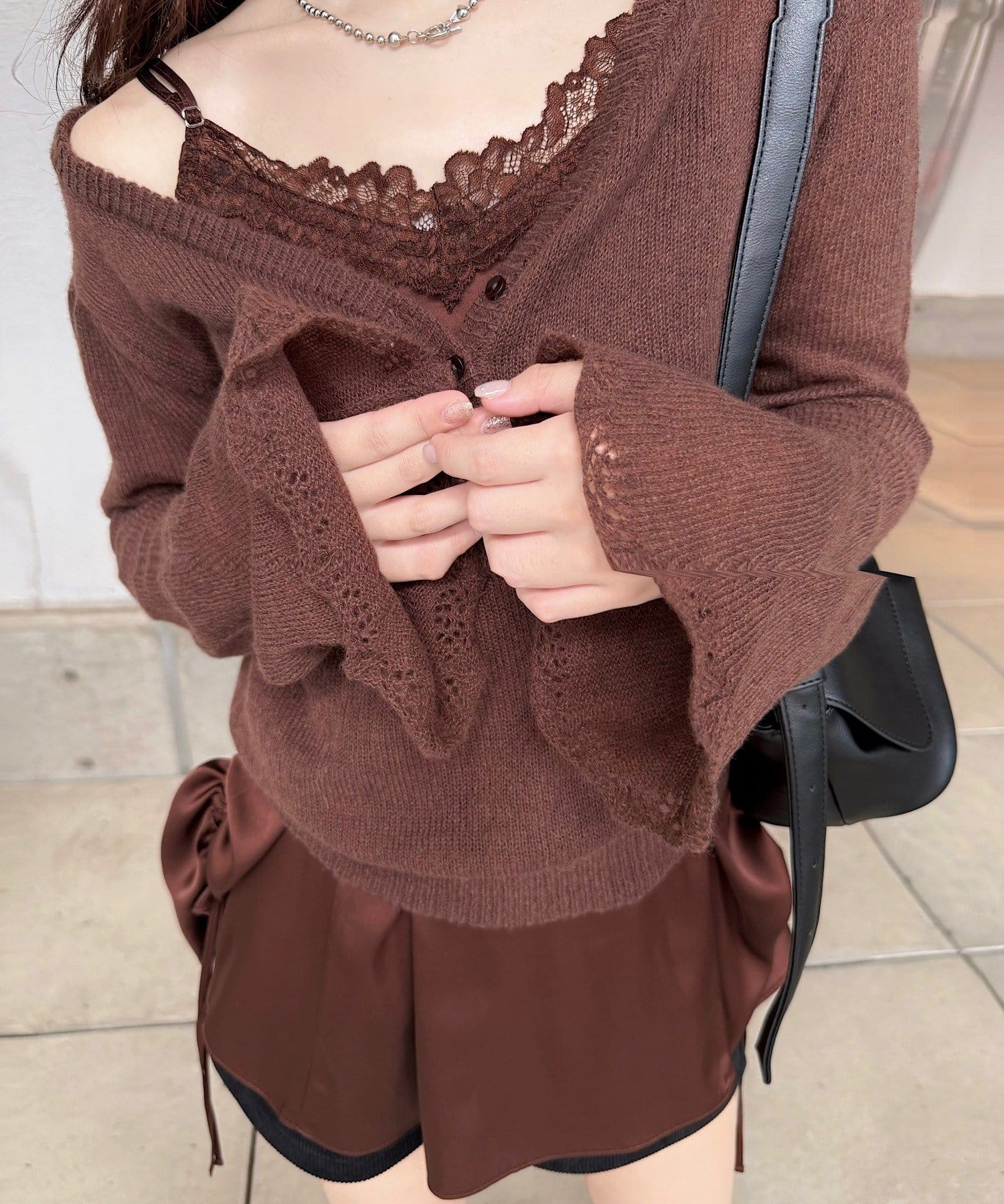 Kastane(カスタネ) 【8.28(金)19:00再販開始/SAWAMOTO企画】SOLASE KNIT＆CAMI SET