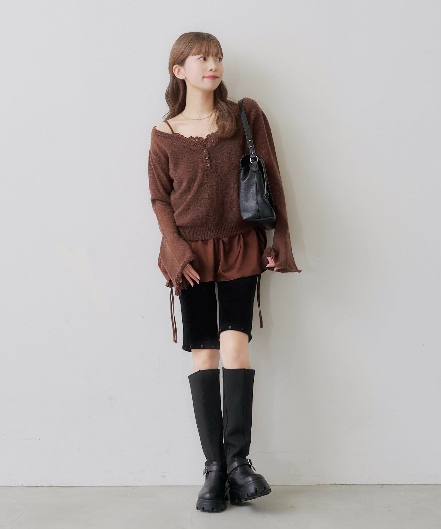 Kastane(カスタネ) 【8.20(木)12:00開始/SAWAMOTO企画】SOLASE KNIT＆CAMI SET