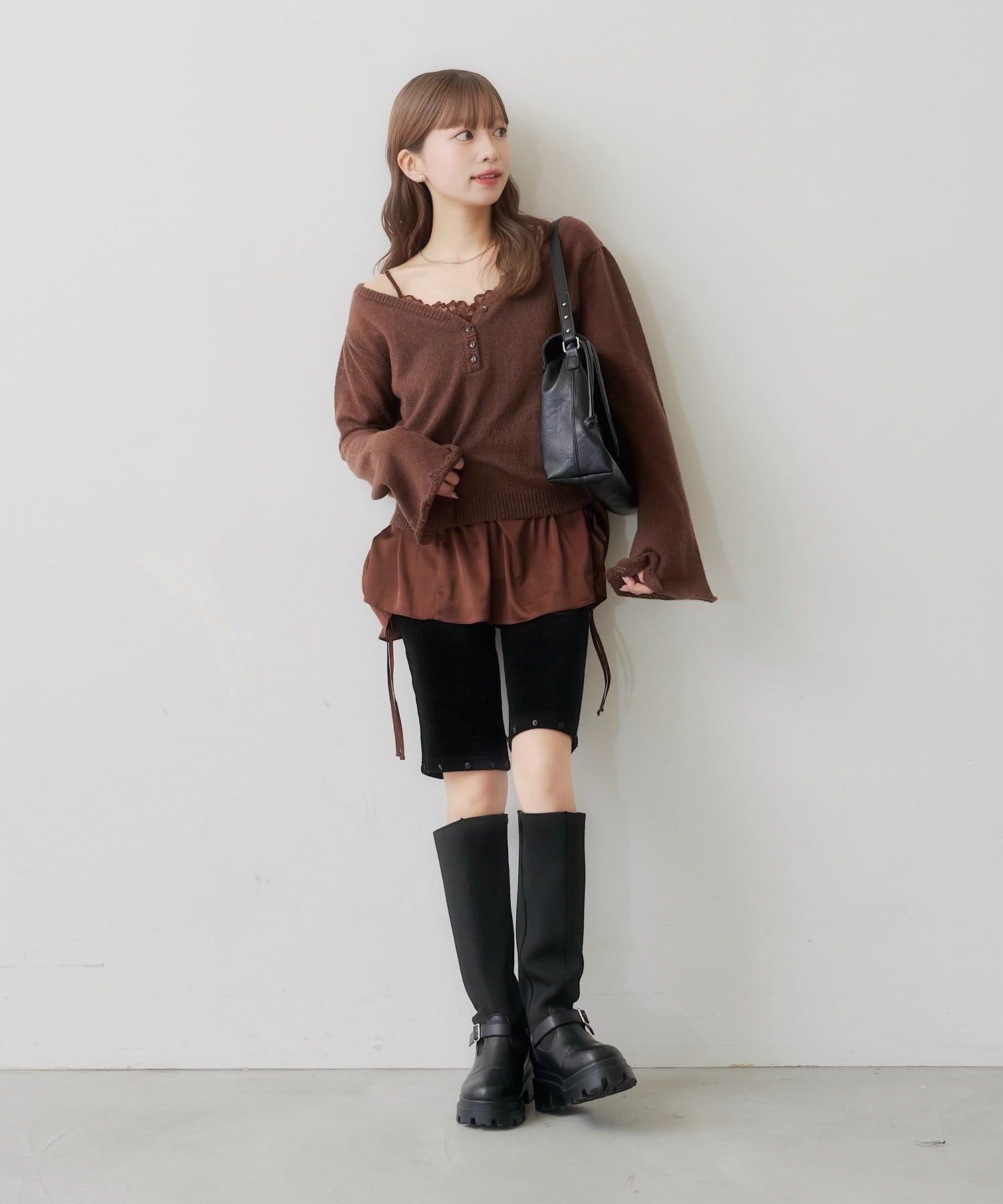 Kastane(カスタネ) 【8.20(木)12:00開始/SAWAMOTO企画】SOLASE KNIT＆CAMI SET