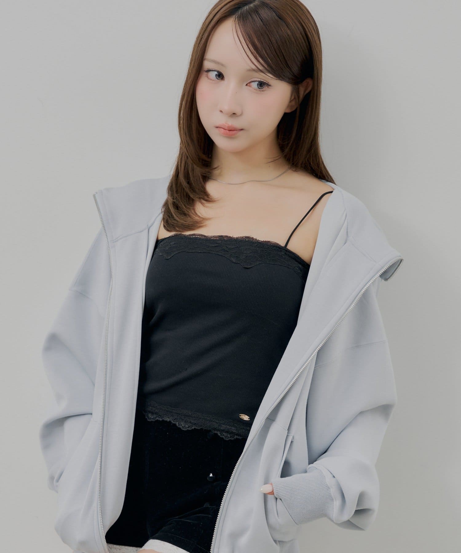 Chico(チコ) カップ付きレースベアキャミ