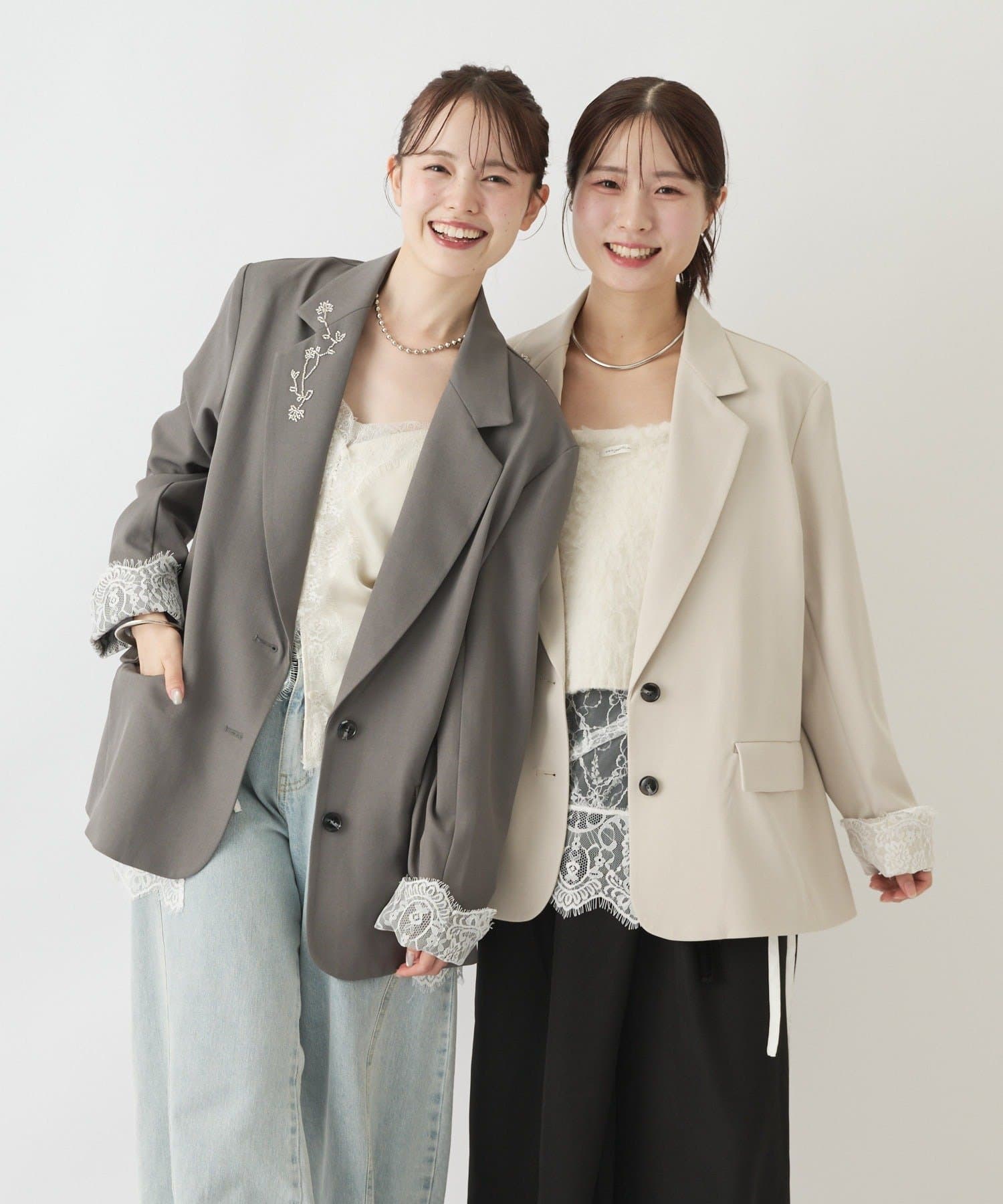 mystic(ミスティック)  【＠lily.s_y× ＠____ri__125企画 】マルチレース付きビジュージャケット