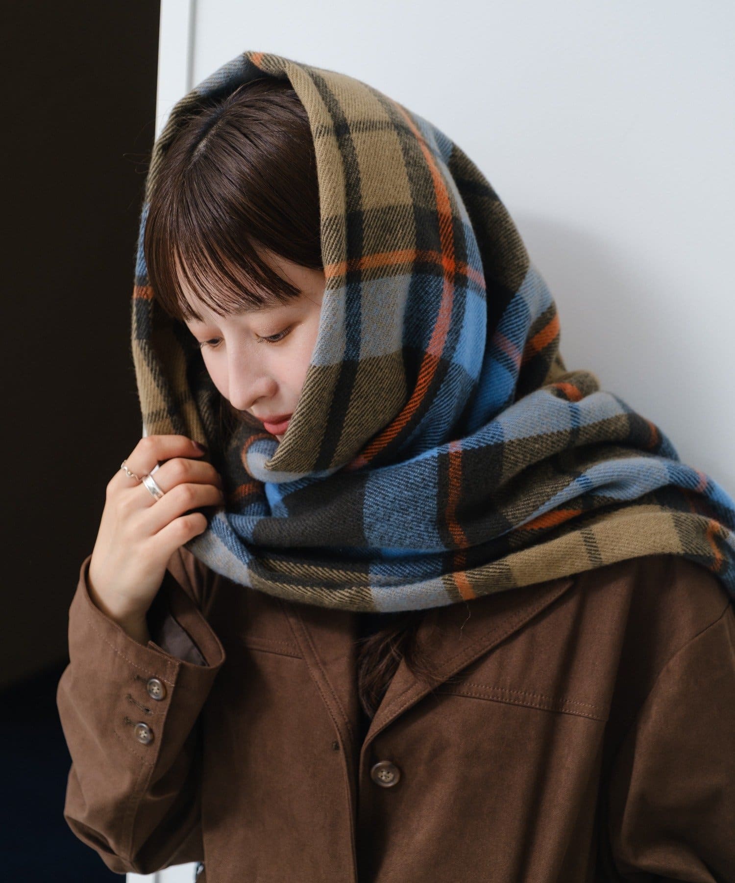 OUTLET(アウトレット) 【Kastane】チェックプレイマフラー
