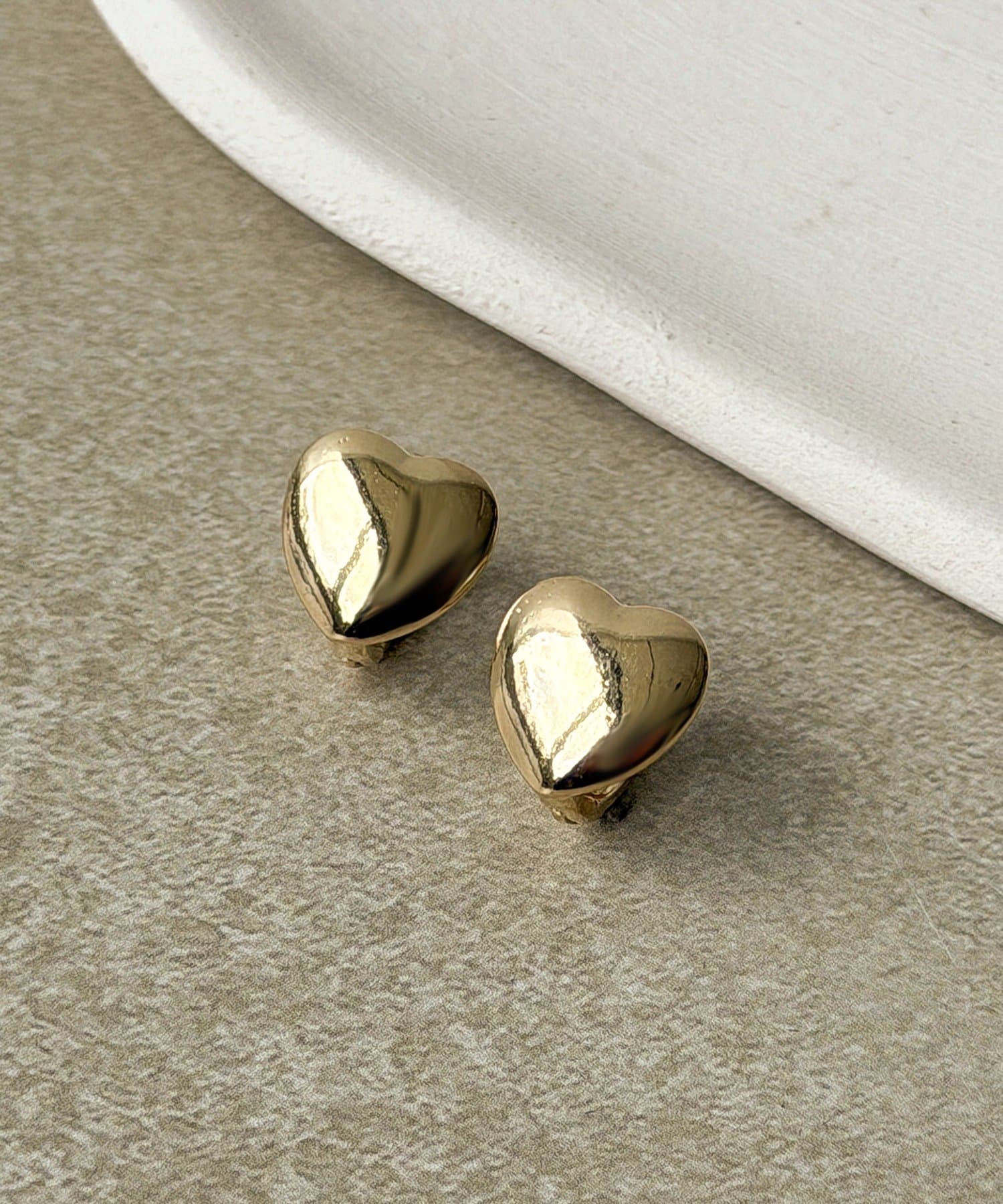 3COINS(スリーコインズ) ハートフープワンタッチピアス