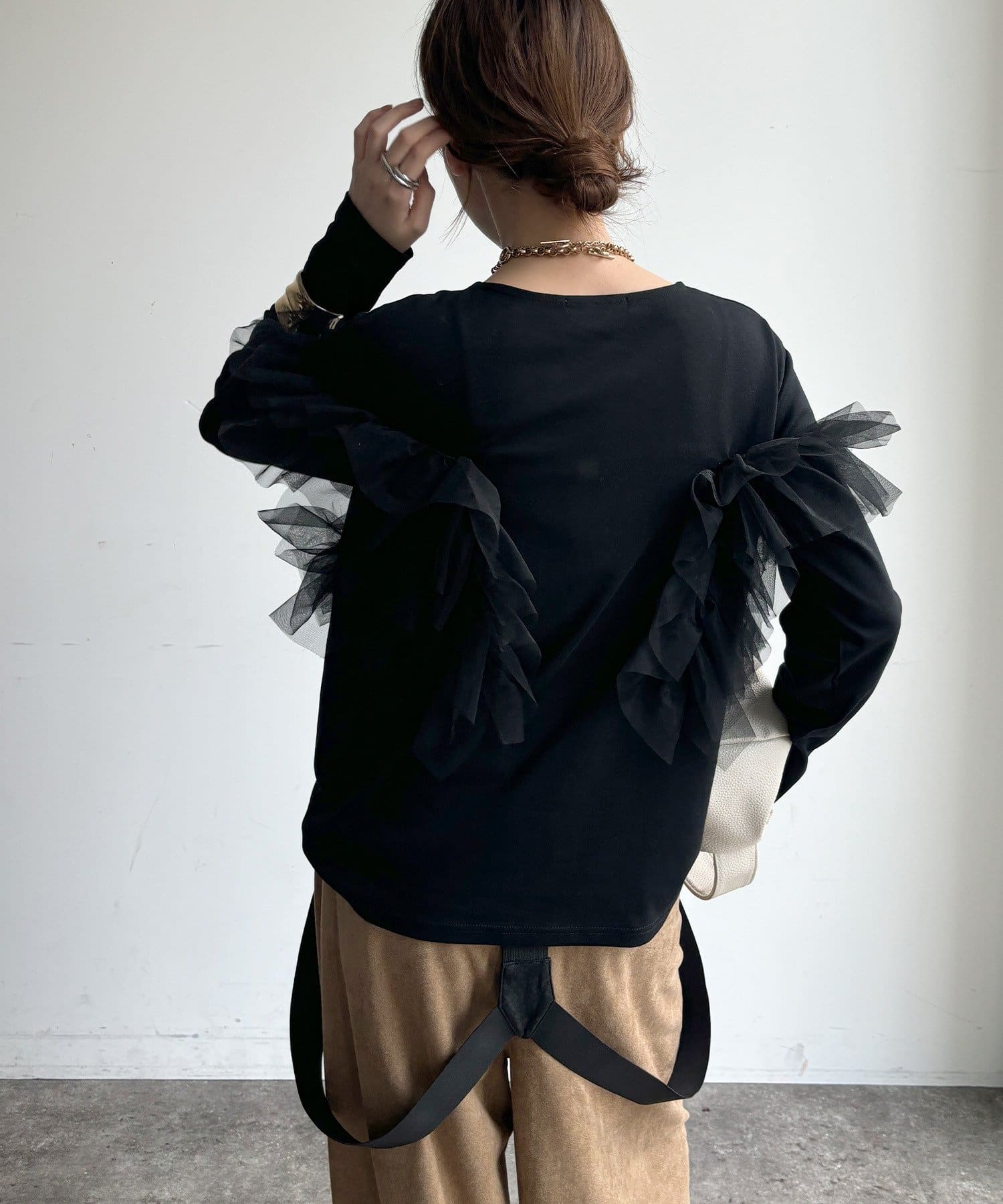 DOUDOU(ドゥドゥ) 【WEB限定】 2WAYフリルロンTEE